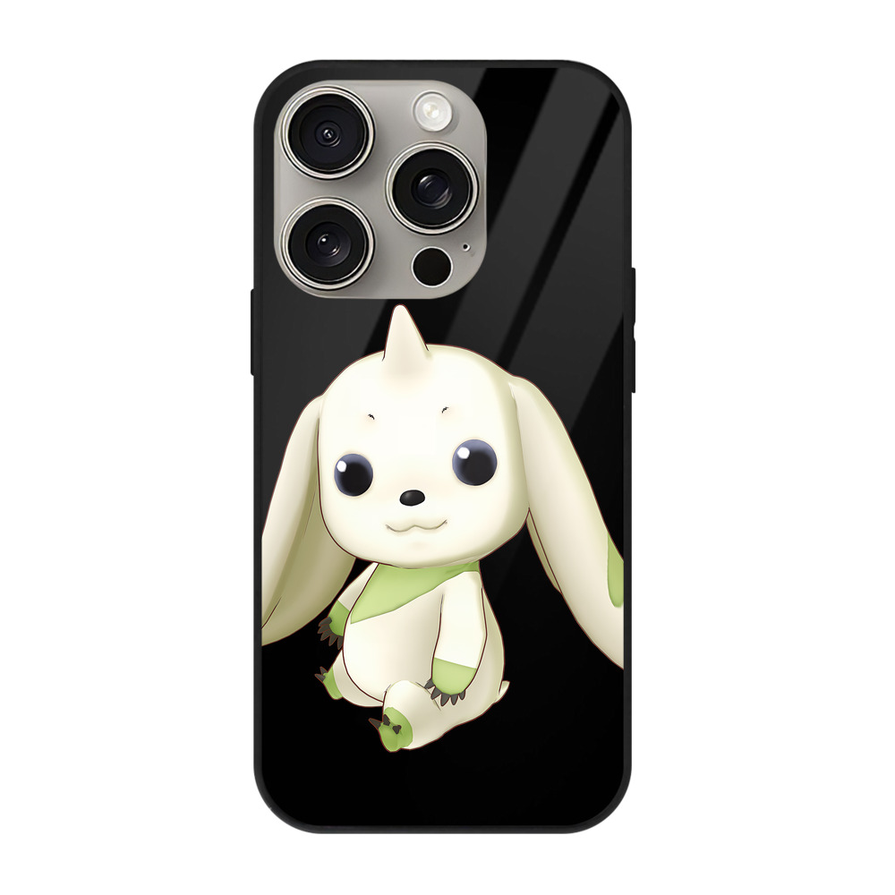 （画像用） Digimon デジタルモンスター/デジモン 【iPhone15Pro対応】スマホケース 耐衝撃＆黄変防止 背面ガラス