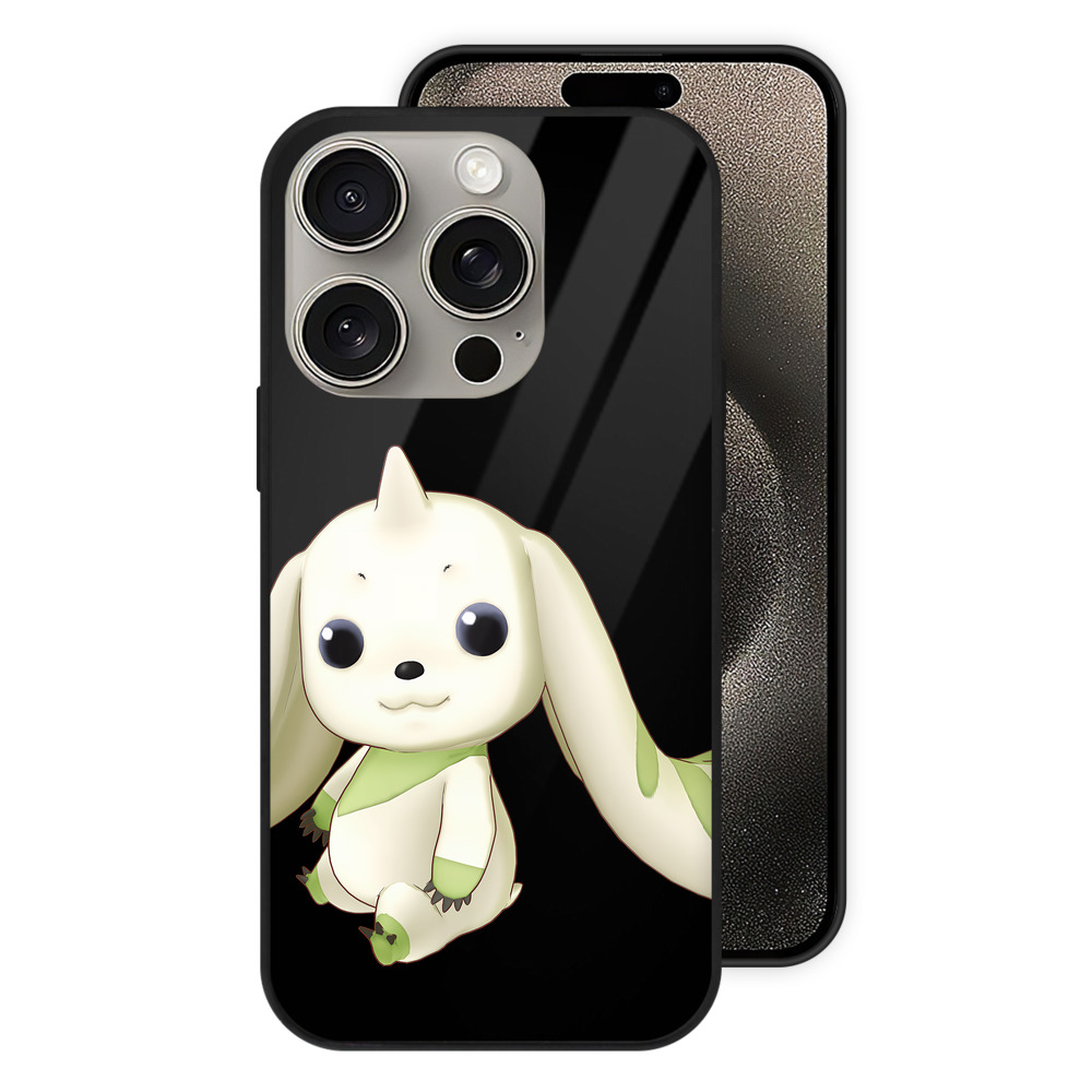 （画像用） Digimon デジタルモンスター/デジモン 【iPhone15Pro対応】スマホケース 耐衝撃＆黄変防止 背面ガラス