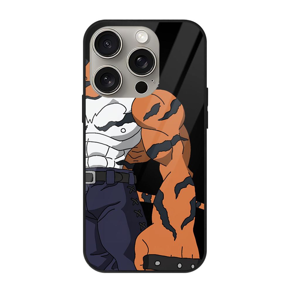 （画像用） Digimon デジタルモンスター/デジモン 【iPhone15Pro対応】スマホケース 耐衝撃＆黄変防止 背面ガラス