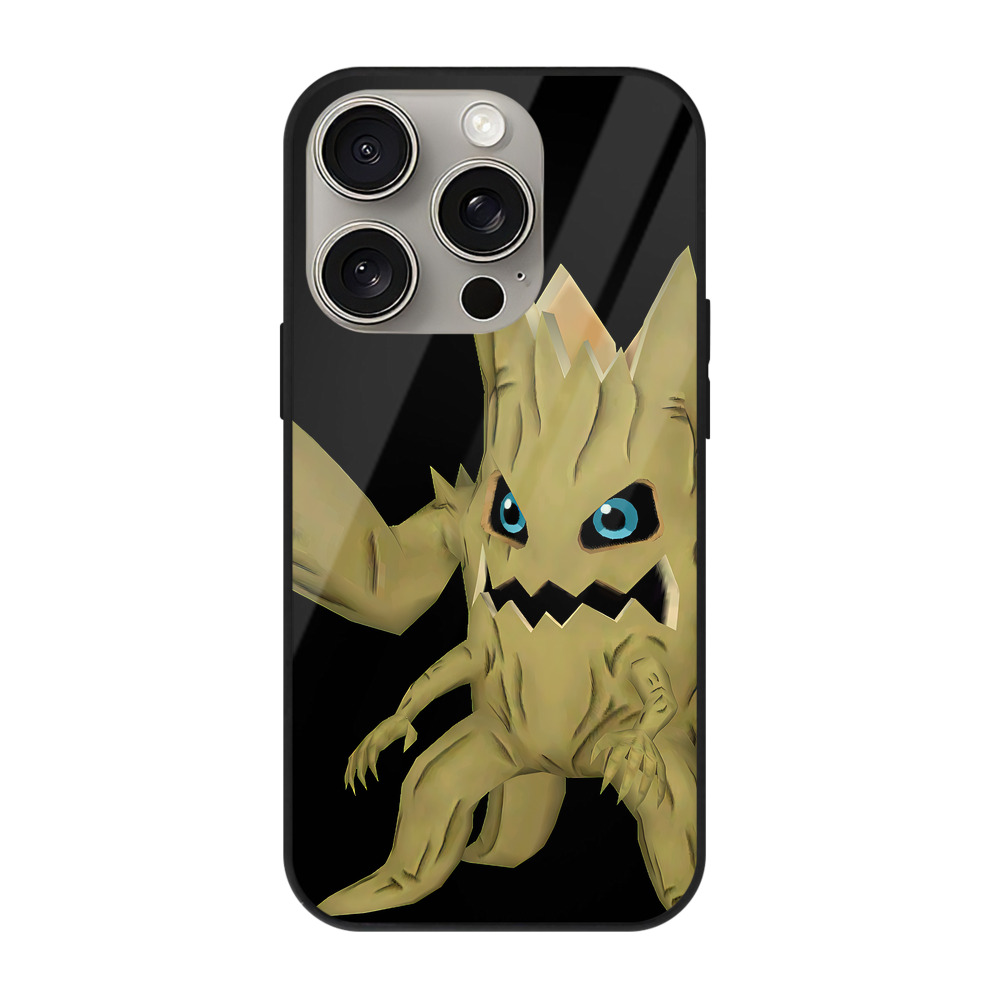 （画像用） Digimon デジタルモンスター/デジモン 【iPhone15Pro対応】スマホケース 耐衝撃＆黄変防止 背面ガラス