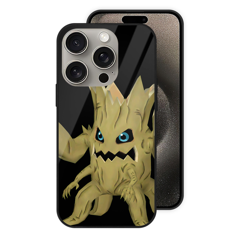 （画像用） Digimon デジタルモンスター/デジモン 【iPhone15Pro対応】スマホケース 耐衝撃＆黄変防止 背面ガラス