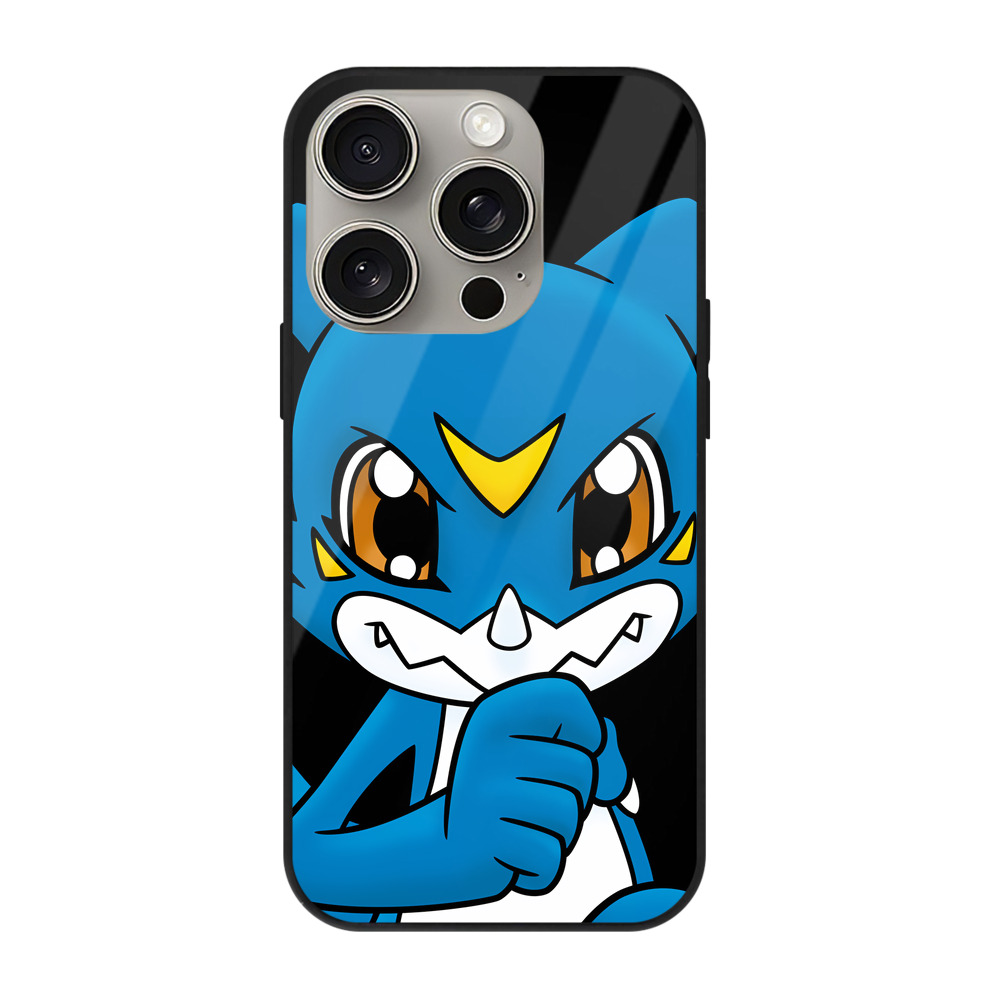 （画像用） Digimon デジタルモンスター/デジモン 【iPhone15Pro対応】スマホケース 耐衝撃＆黄変防止 背面ガラス