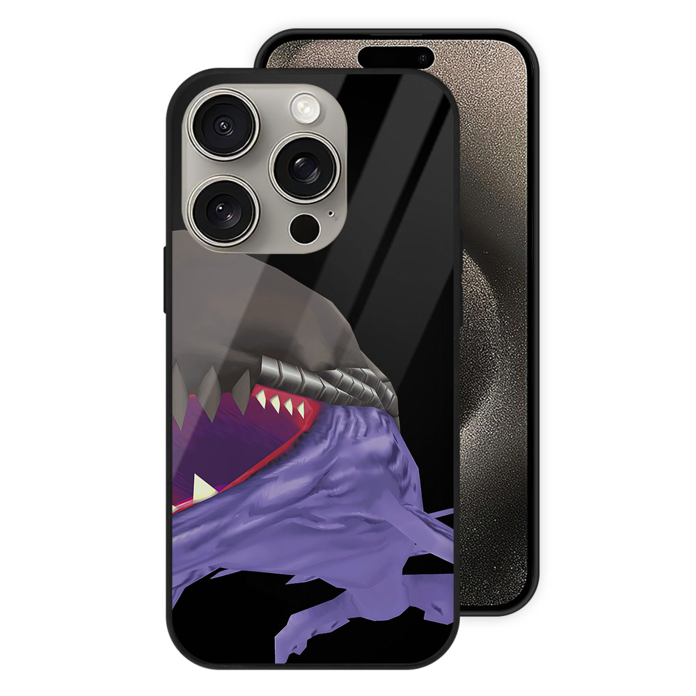 （画像用） Digimon デジタルモンスター/デジモン 【iPhone15Pro対応】スマホケース 耐衝撃＆黄変防止 背面ガラス