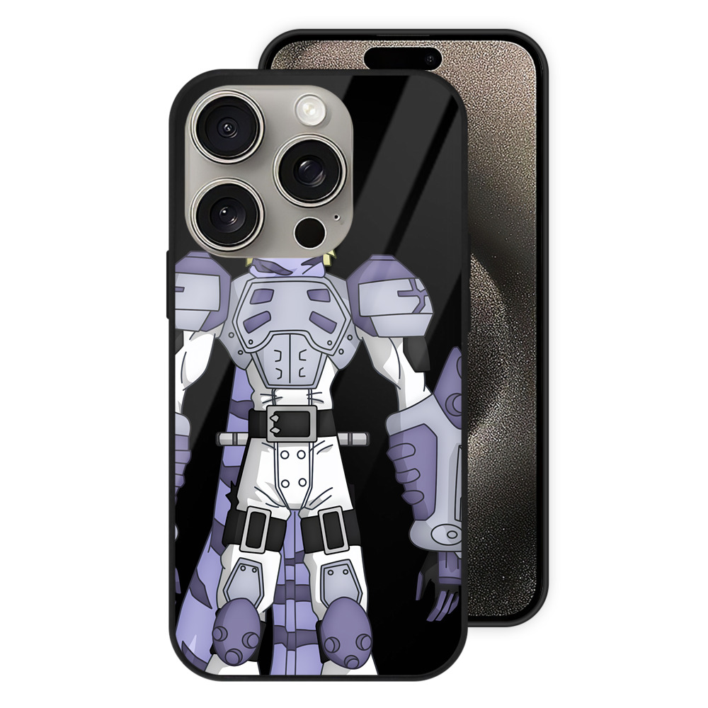 （画像用） Digimon デジタルモンスター/デジモン 【iPhone15Pro対応】スマホケース 耐衝撃＆黄変防止 背面ガラス