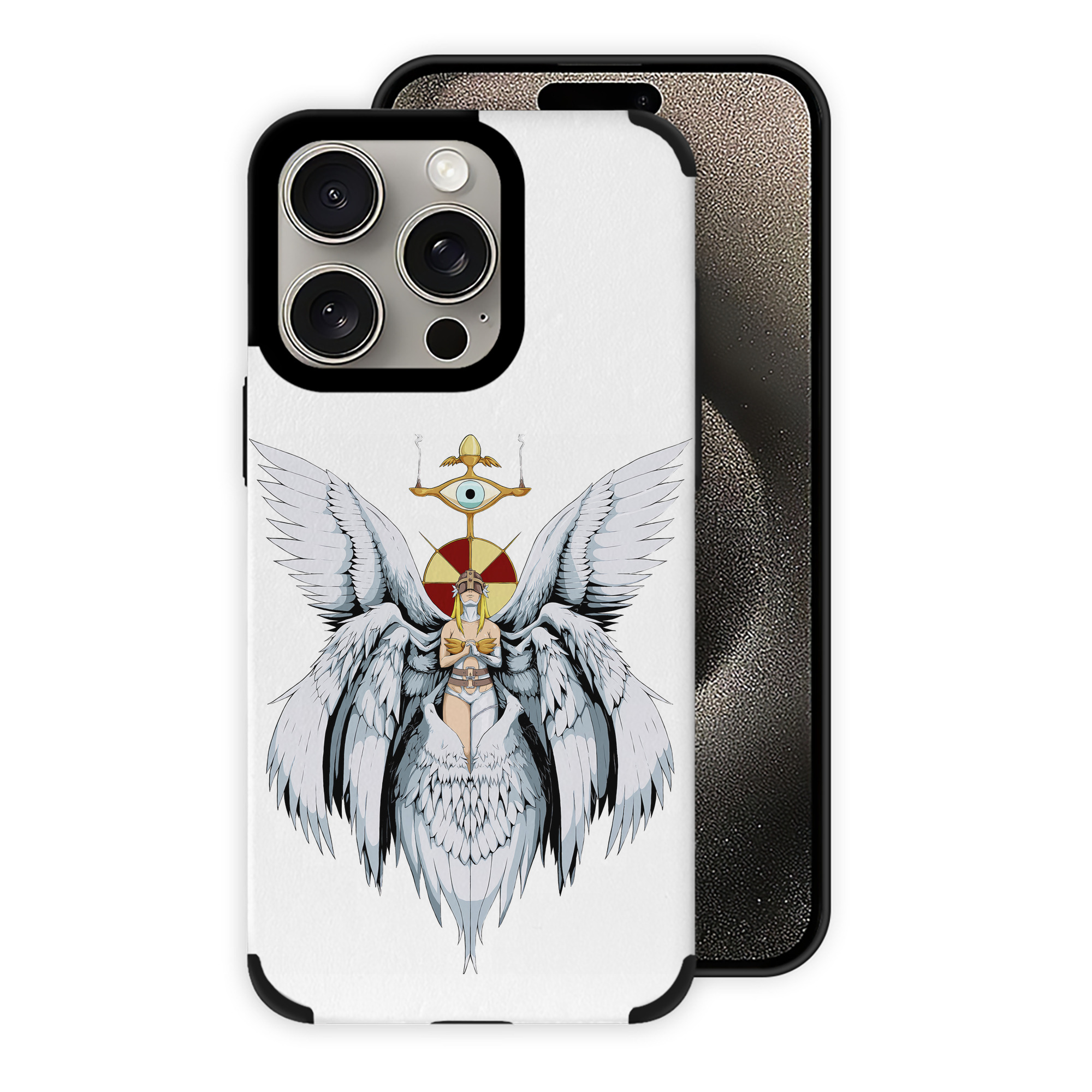 （画像用） Digimon デジタルモンスター/デジモン 【iPhone15ProMax対応】 PUレザー スマホケース 耐衝撃＆黄変防止