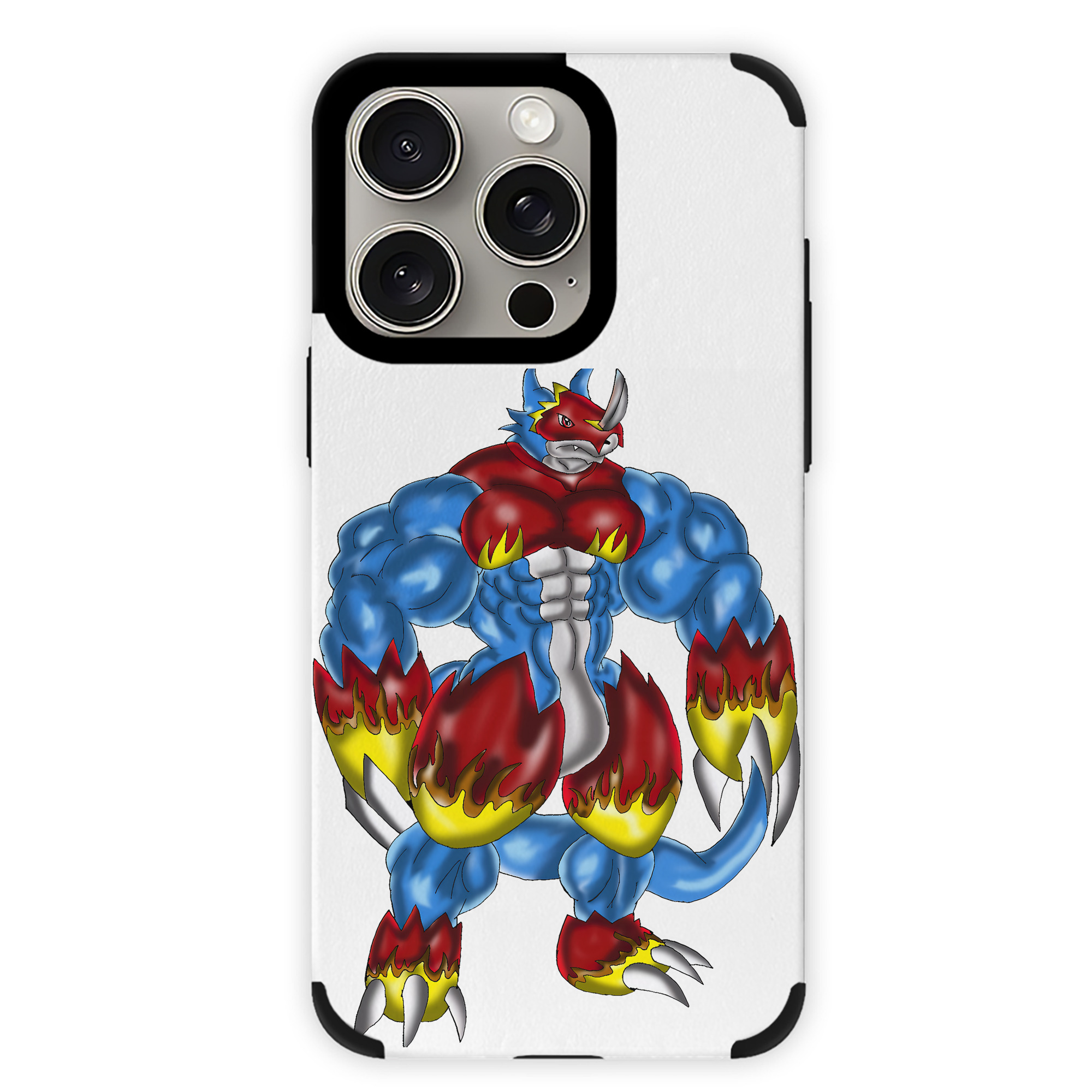 （画像用） Digimon デジタルモンスター/デジモン 【iPhone15ProMax対応】 PUレザー スマホケース 耐衝撃＆黄変防止