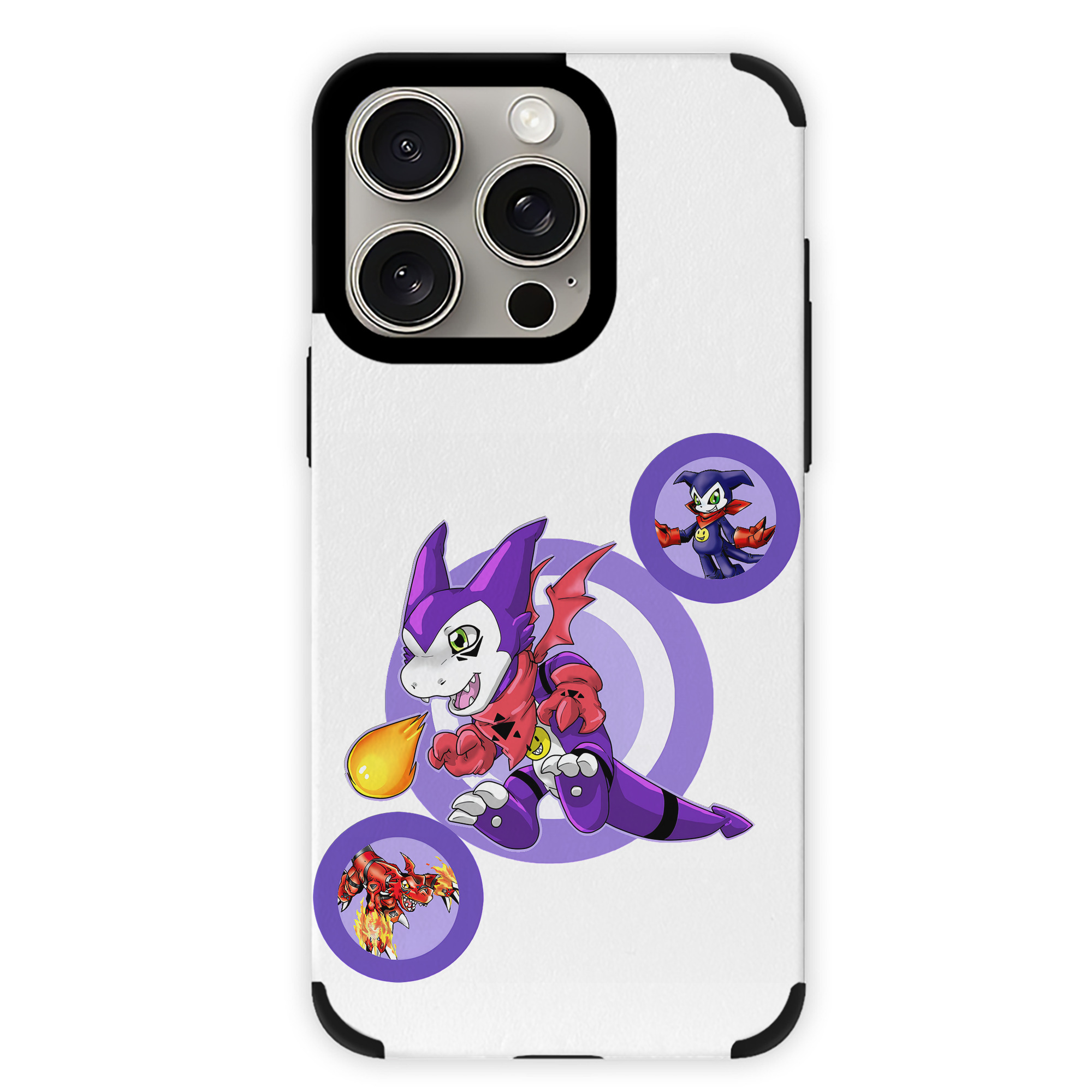 （画像用） Digimon デジタルモンスター/デジモン 【iPhone15ProMax対応】 PUレザー スマホケース 耐衝撃＆黄変防止
