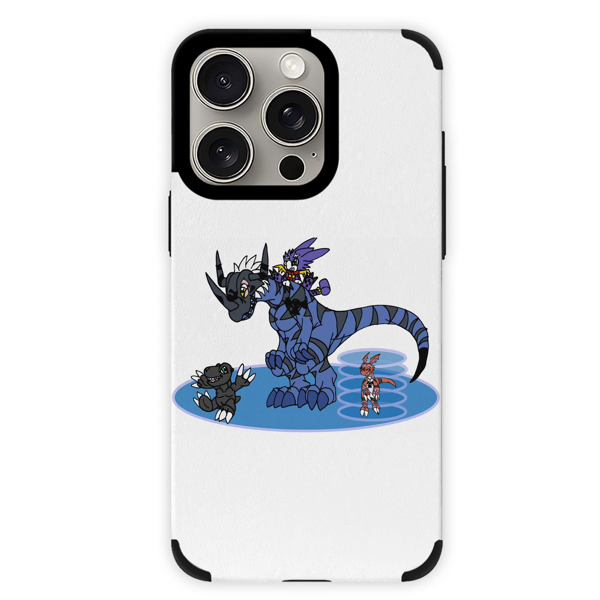 （画像用） Digimon デジタルモンスター/デジモン 【iPhone15ProMax対応】 PUレザー スマホケース 耐衝撃＆黄変防止