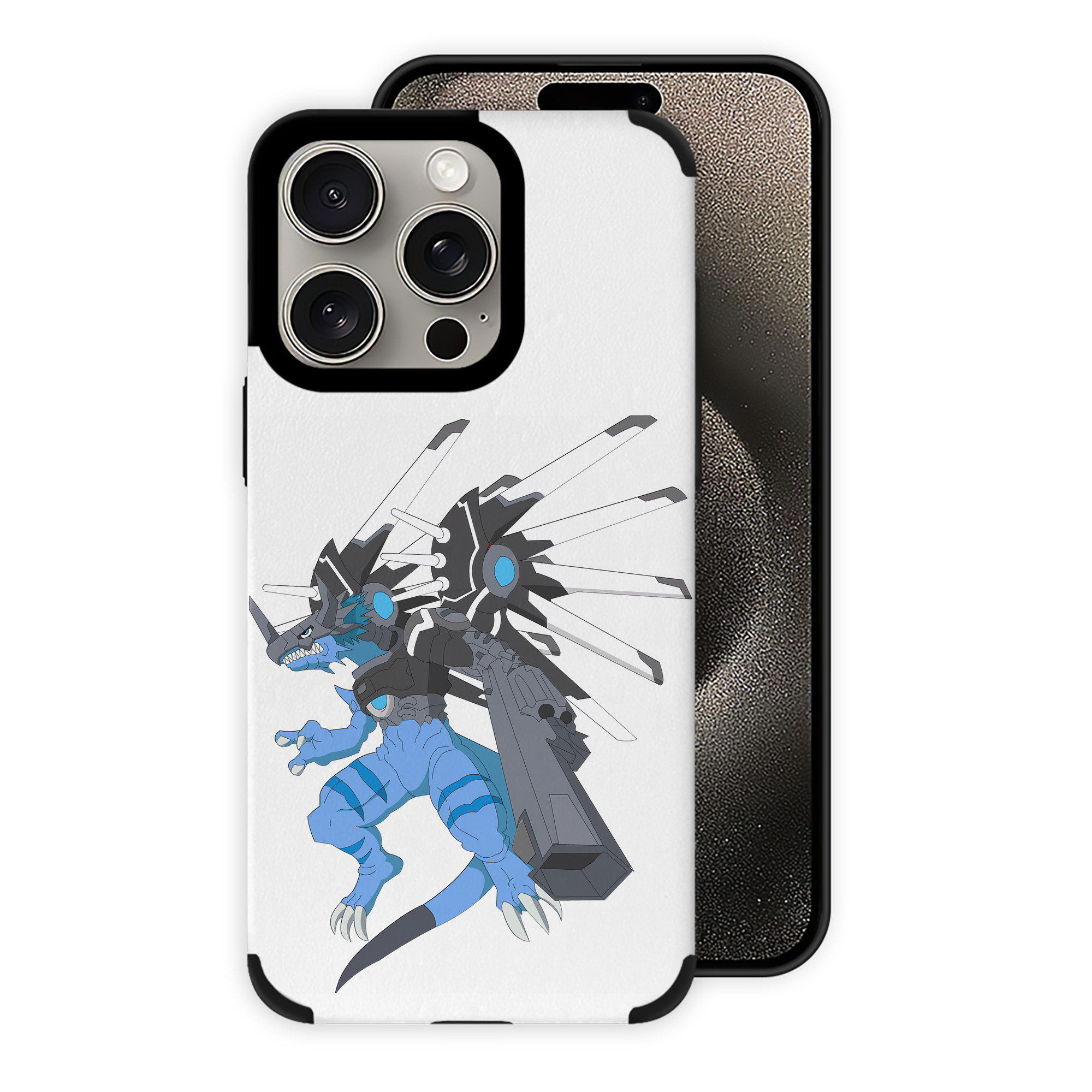 （画像用） Digimon デジタルモンスター/デジモン 【iPhone15ProMax対応】 PUレザー スマホケース 耐衝撃＆黄変防止