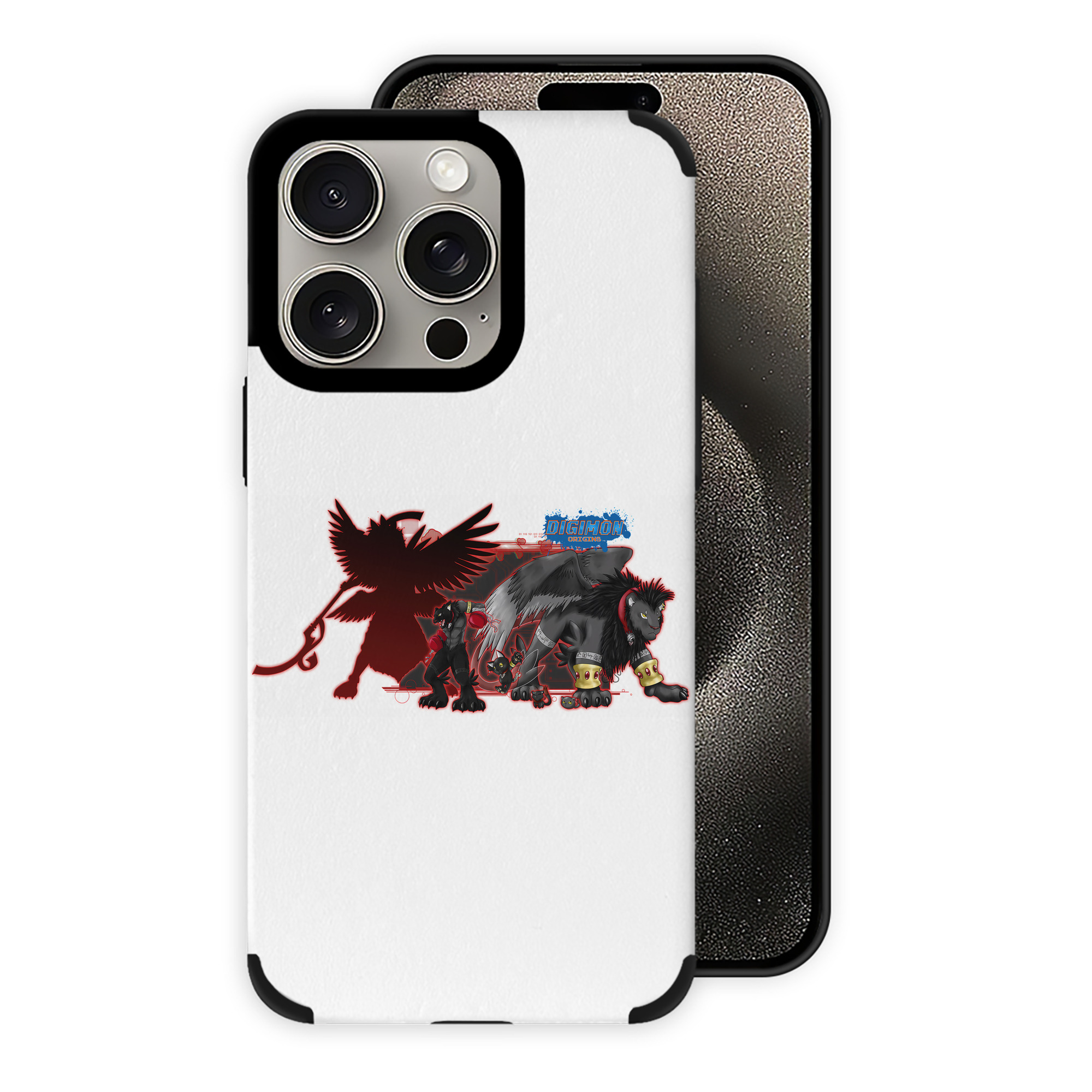 （画像用） Digimon デジタルモンスター/デジモン 【iPhone15ProMax対応】 PUレザー スマホケース 耐衝撃＆黄変防止