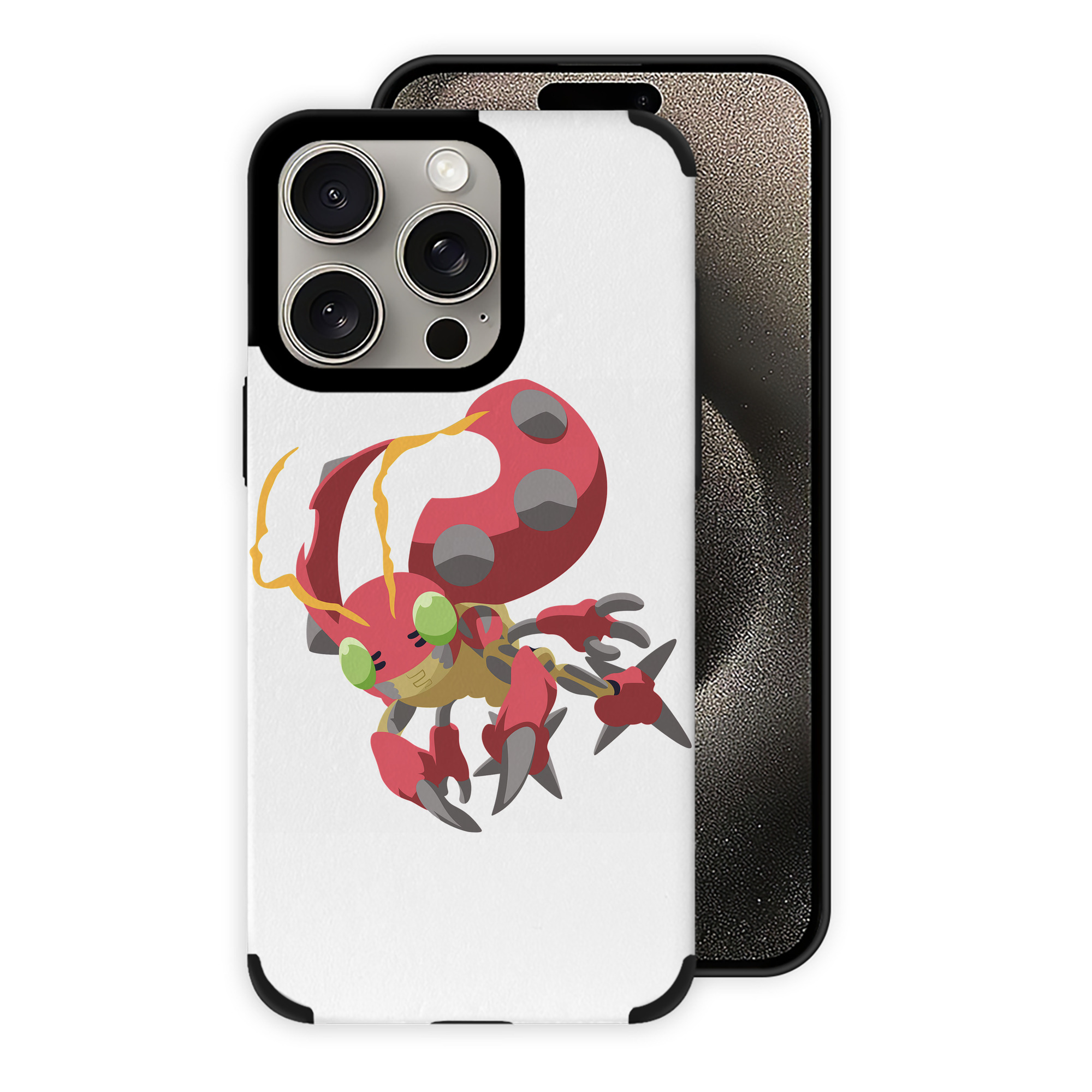（画像用） Digimon デジタルモンスター/デジモン 【iPhone15ProMax対応】 PUレザー スマホケース 耐衝撃＆黄変防止