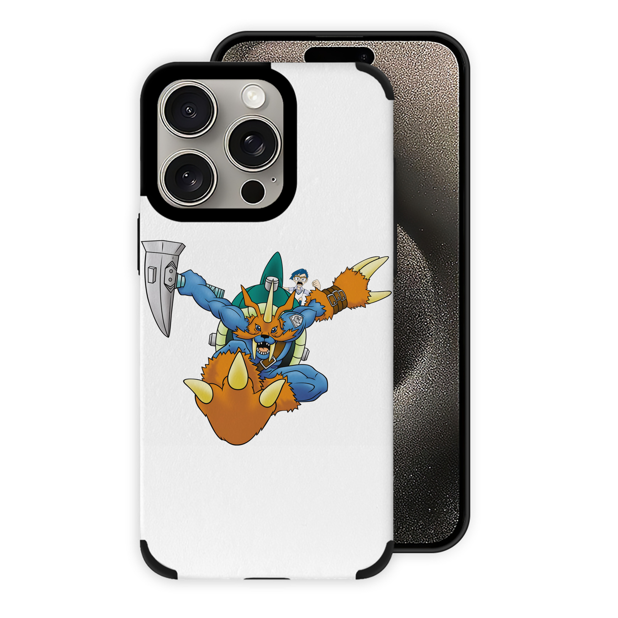 （画像用） Digimon デジタルモンスター/デジモン 【iPhone15ProMax対応】 PUレザー スマホケース 耐衝撃＆黄変防止