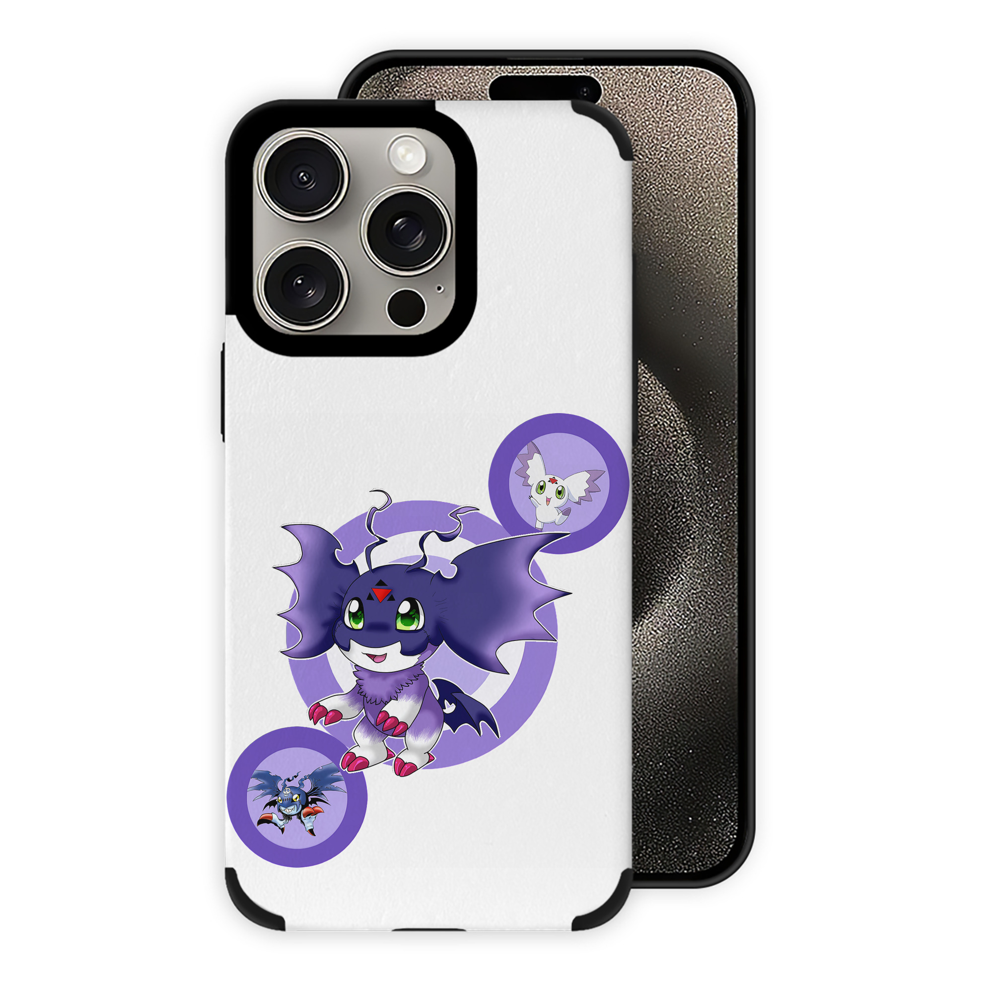 （画像用） Digimon デジタルモンスター/デジモン 【iPhone15ProMax対応】 PUレザー スマホケース 耐衝撃＆黄変防止