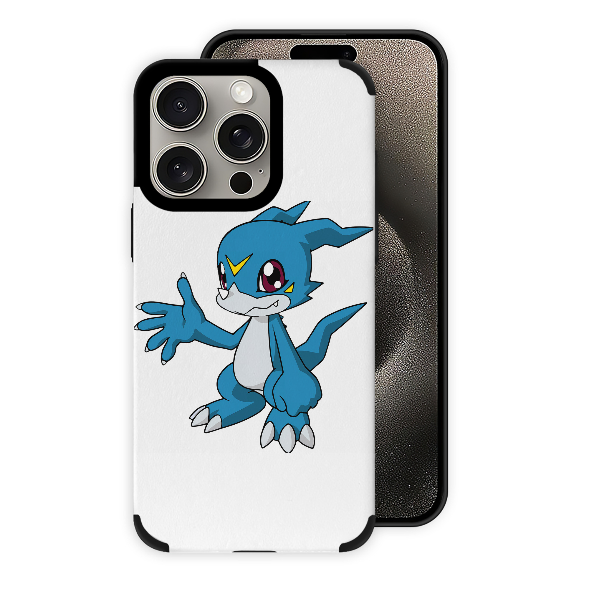 （画像用） Digimon デジタルモンスター/デジモン 【iPhone15ProMax対応】 PUレザー スマホケース 耐衝撃＆黄変防止