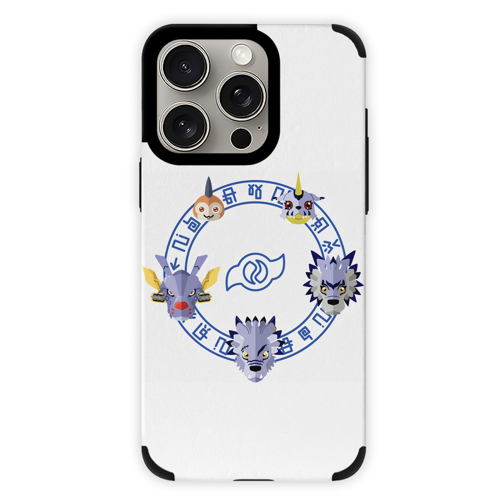 （画像用） Digimon デジタルモンスター/デジモン 【iPhone15ProMax対応】 PUレザー スマホケース 耐衝撃＆黄変防止