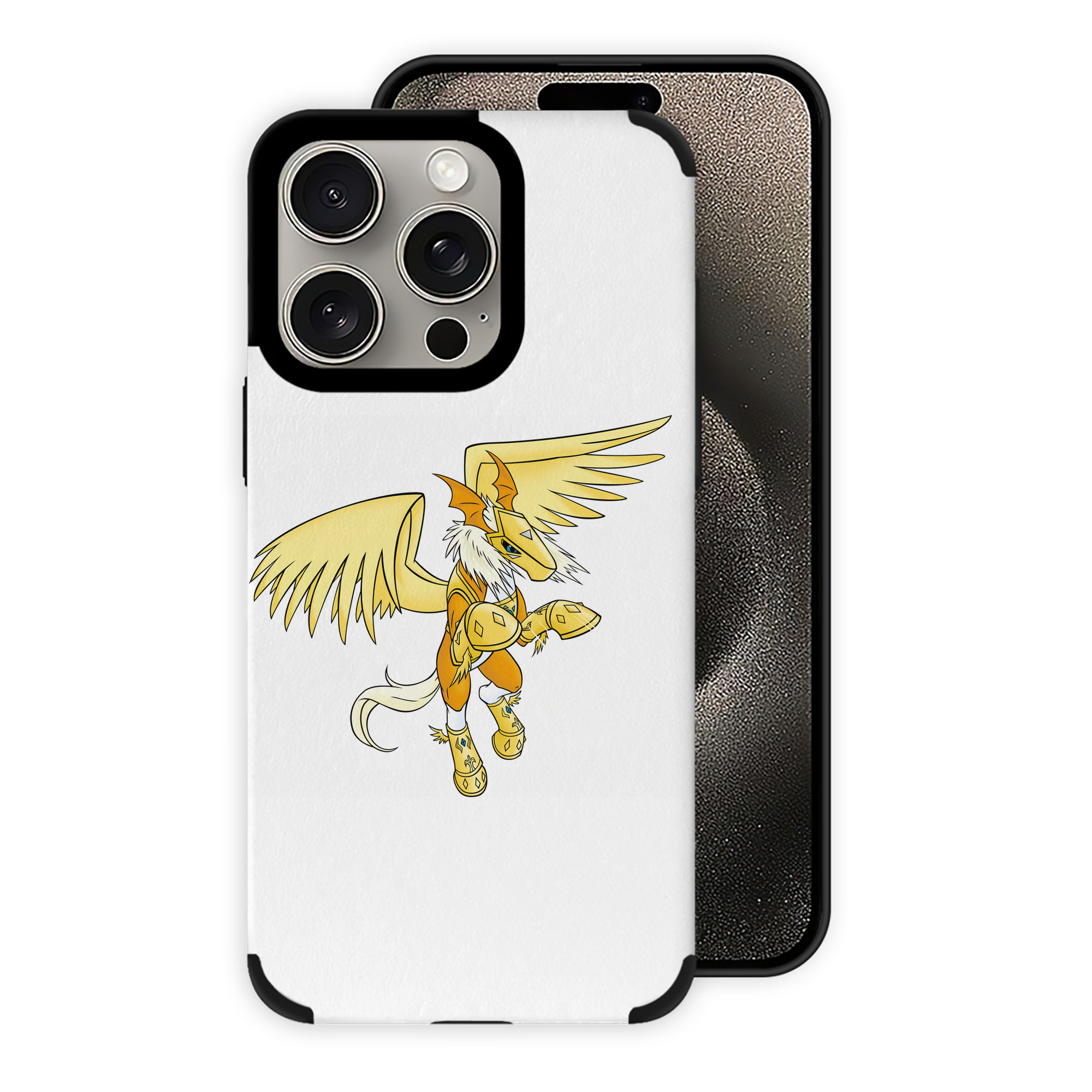 （画像用） Digimon デジタルモンスター/デジモン 【iPhone15ProMax対応】 PUレザー スマホケース 耐衝撃＆黄変防止