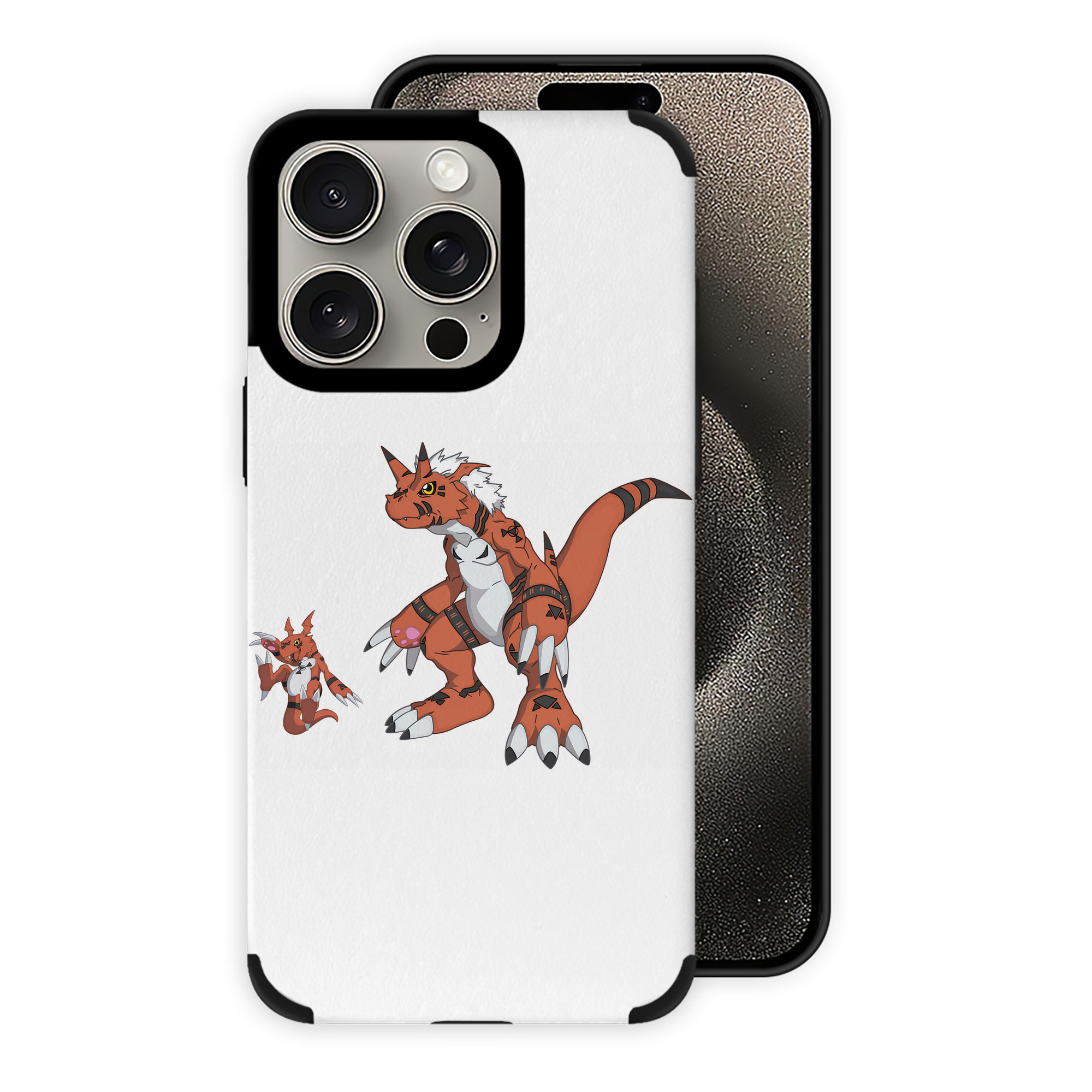 （画像用） Digimon デジタルモンスター/デジモン 【iPhone15ProMax対応】 PUレザー スマホケース 耐衝撃＆黄変防止