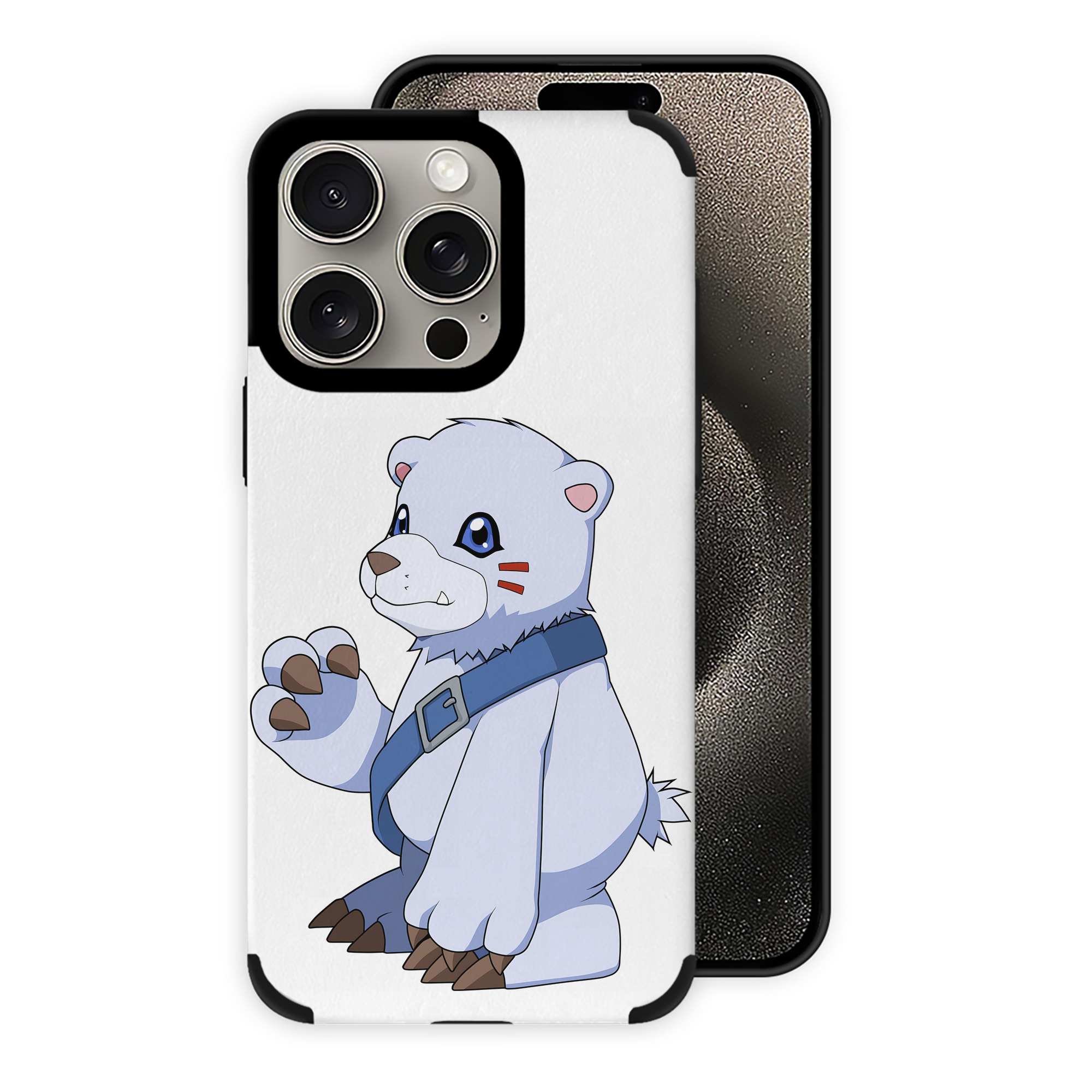 （画像用） Digimon デジタルモンスター/デジモン 【iPhone15ProMax対応】 PUレザー スマホケース 耐衝撃＆黄変防止