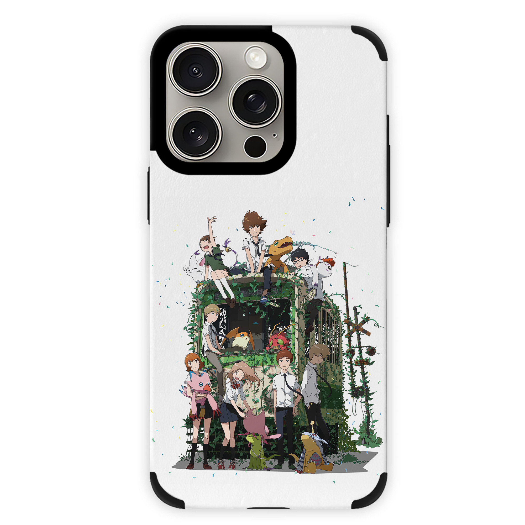 （画像用） Digimon デジタルモンスター/デジモン 【iPhone15ProMax対応】 PUレザー スマホケース 耐衝撃＆黄変防止