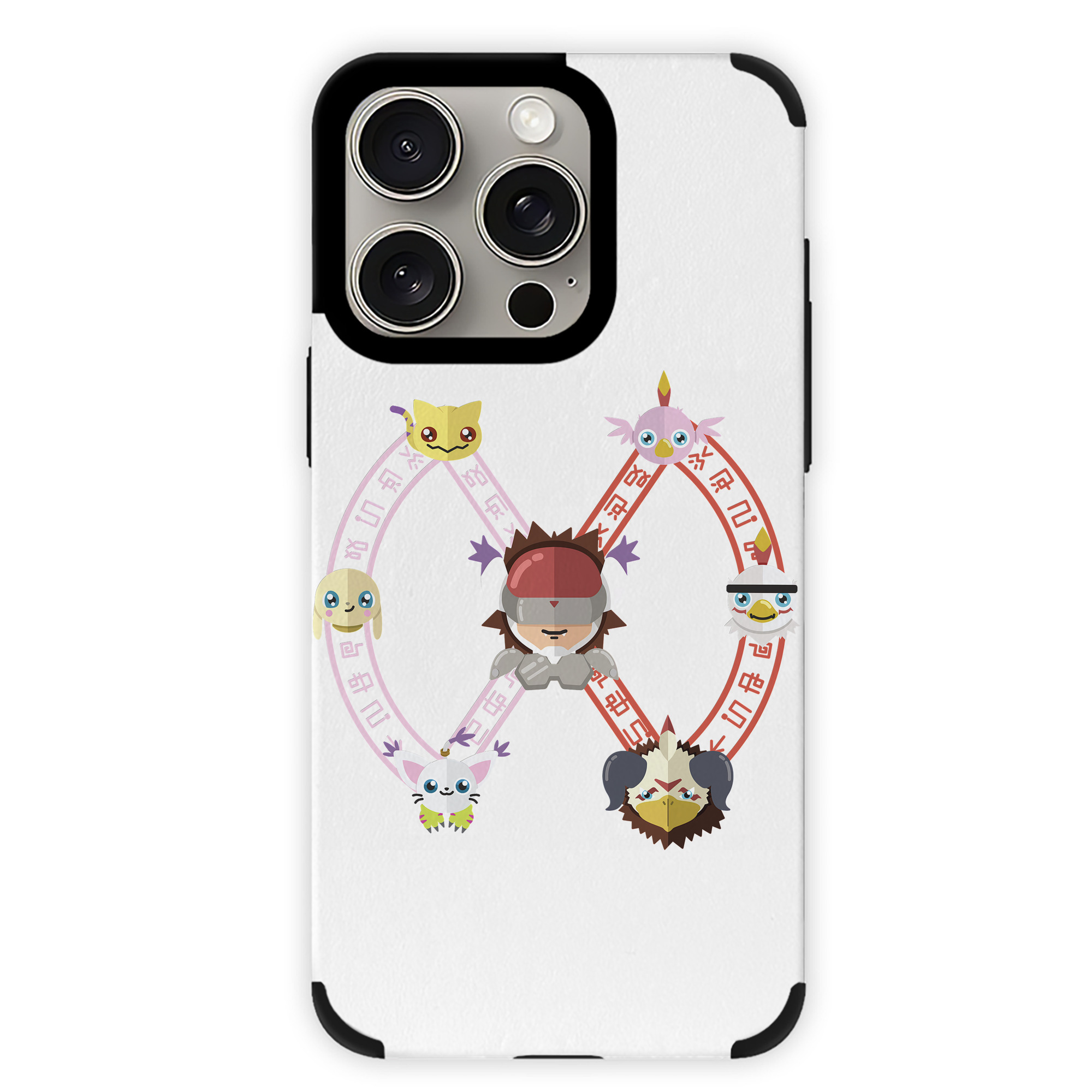（画像用） Digimon デジタルモンスター/デジモン 【iPhone15ProMax対応】 PUレザー スマホケース 耐衝撃＆黄変防止
