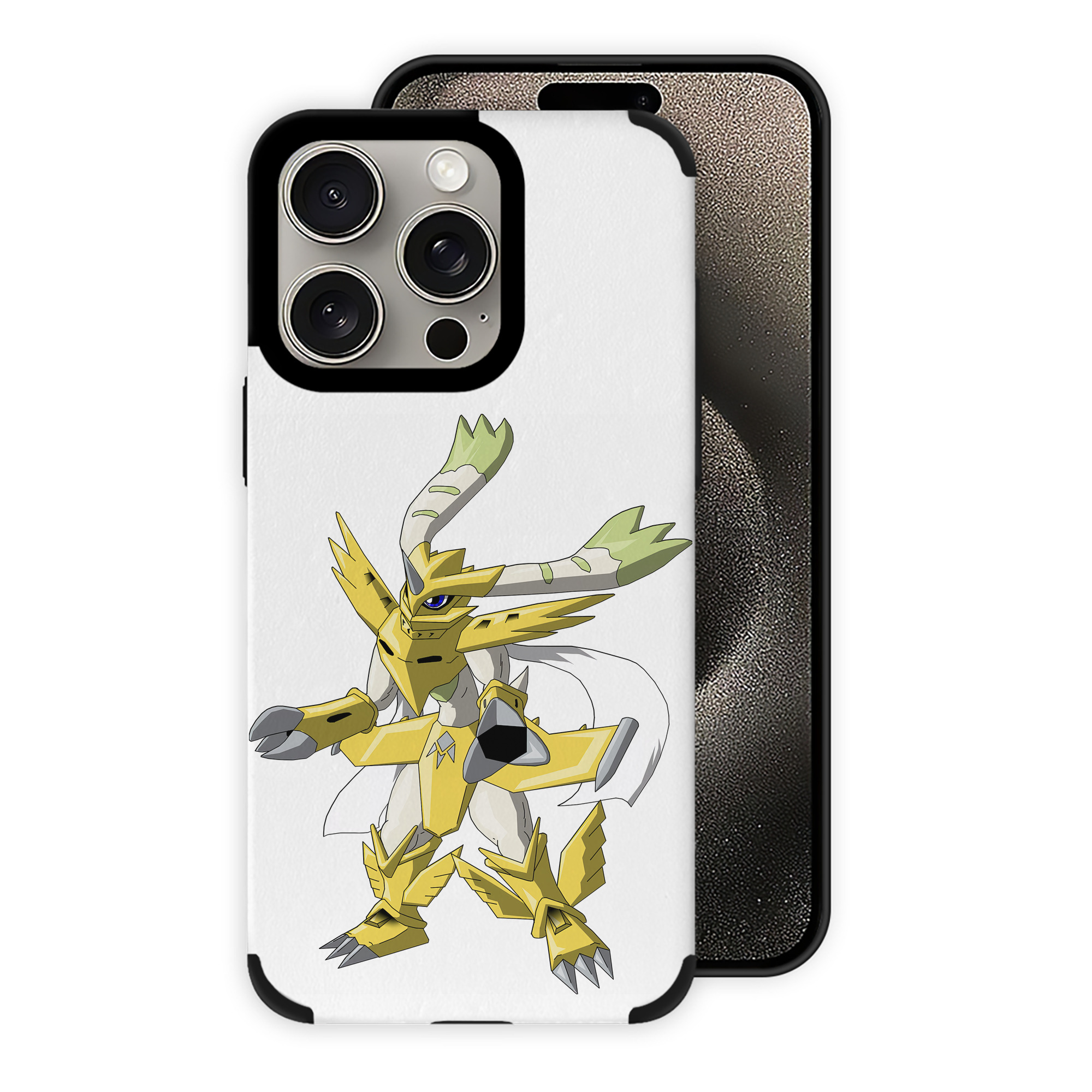 （画像用） Digimon デジタルモンスター/デジモン 【iPhone15ProMax対応】 PUレザー スマホケース 耐衝撃＆黄変防止