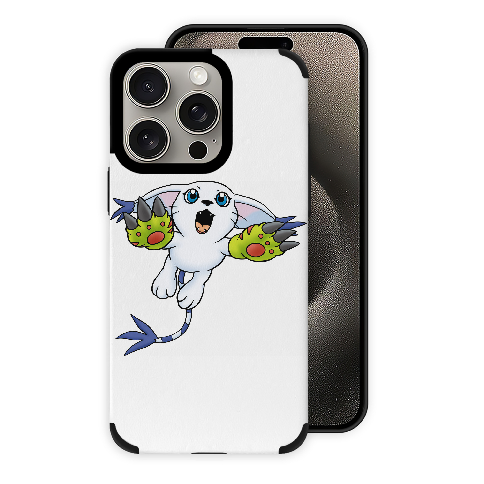 （画像用） Digimon デジタルモンスター/デジモン 【iPhone15ProMax対応】 PUレザー スマホケース 耐衝撃＆黄変防止