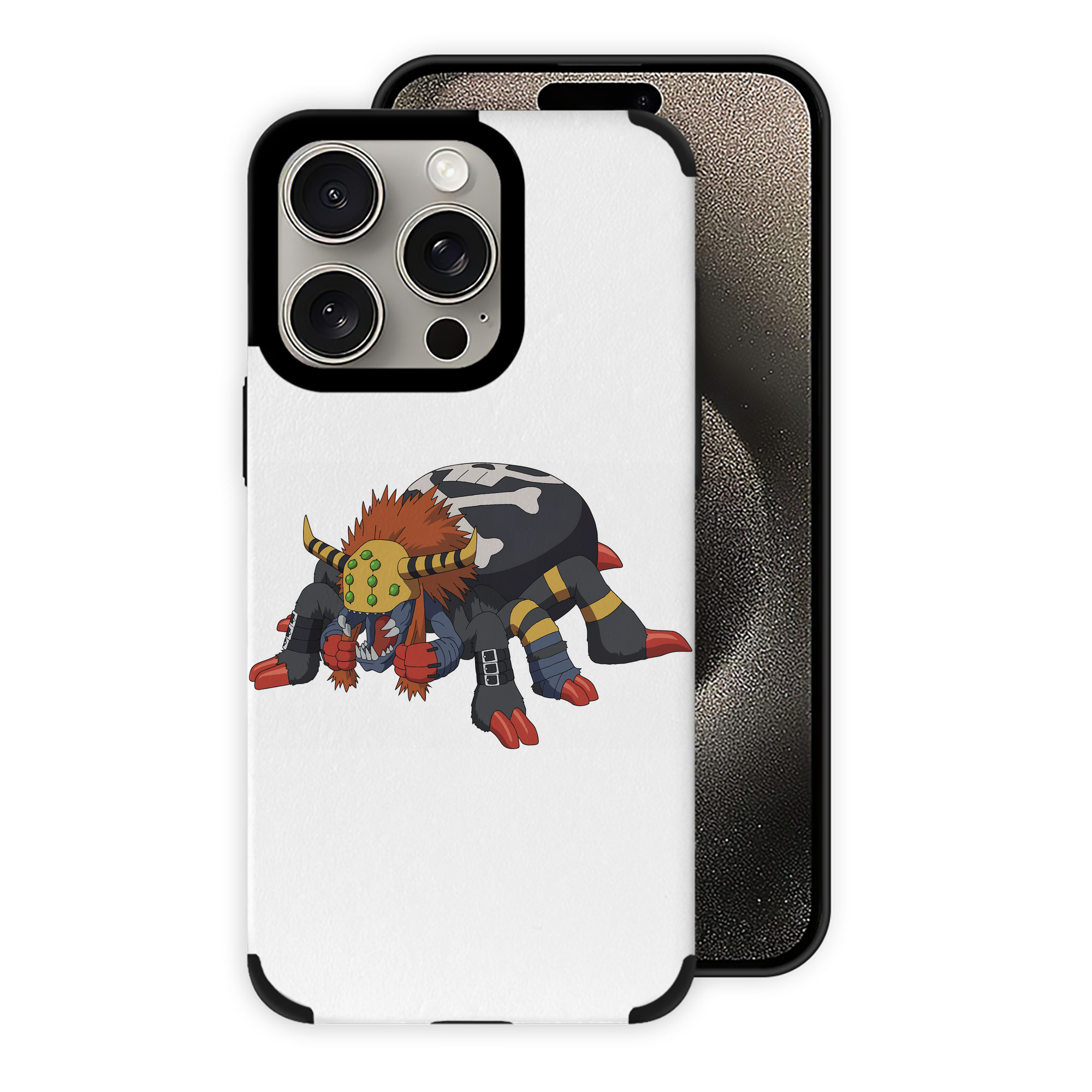 （画像用） Digimon デジタルモンスター/デジモン 【iPhone15ProMax対応】 PUレザー スマホケース 耐衝撃＆黄変防止