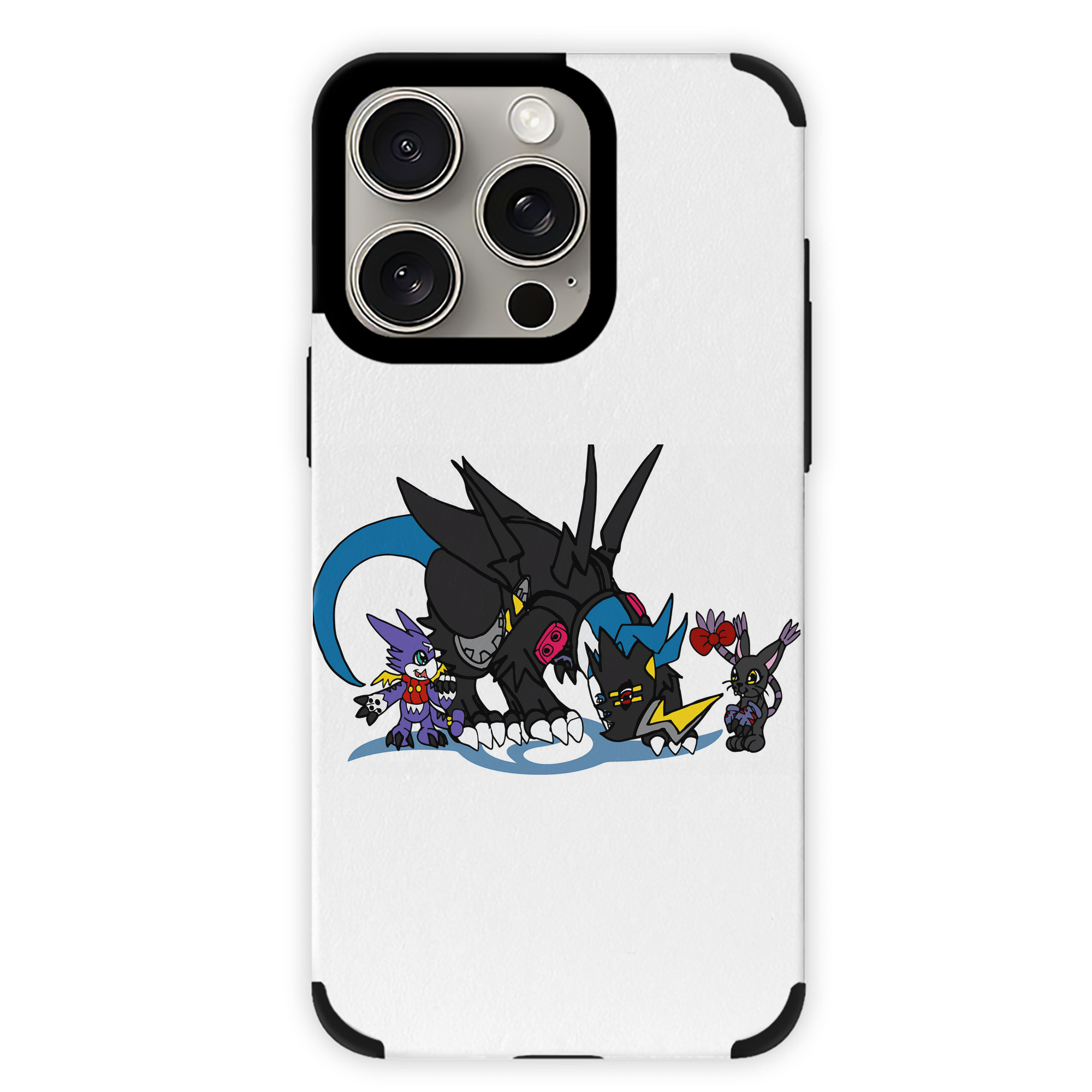 （画像用） Digimon デジタルモンスター/デジモン 【iPhone15ProMax対応】 PUレザー スマホケース 耐衝撃＆黄変防止