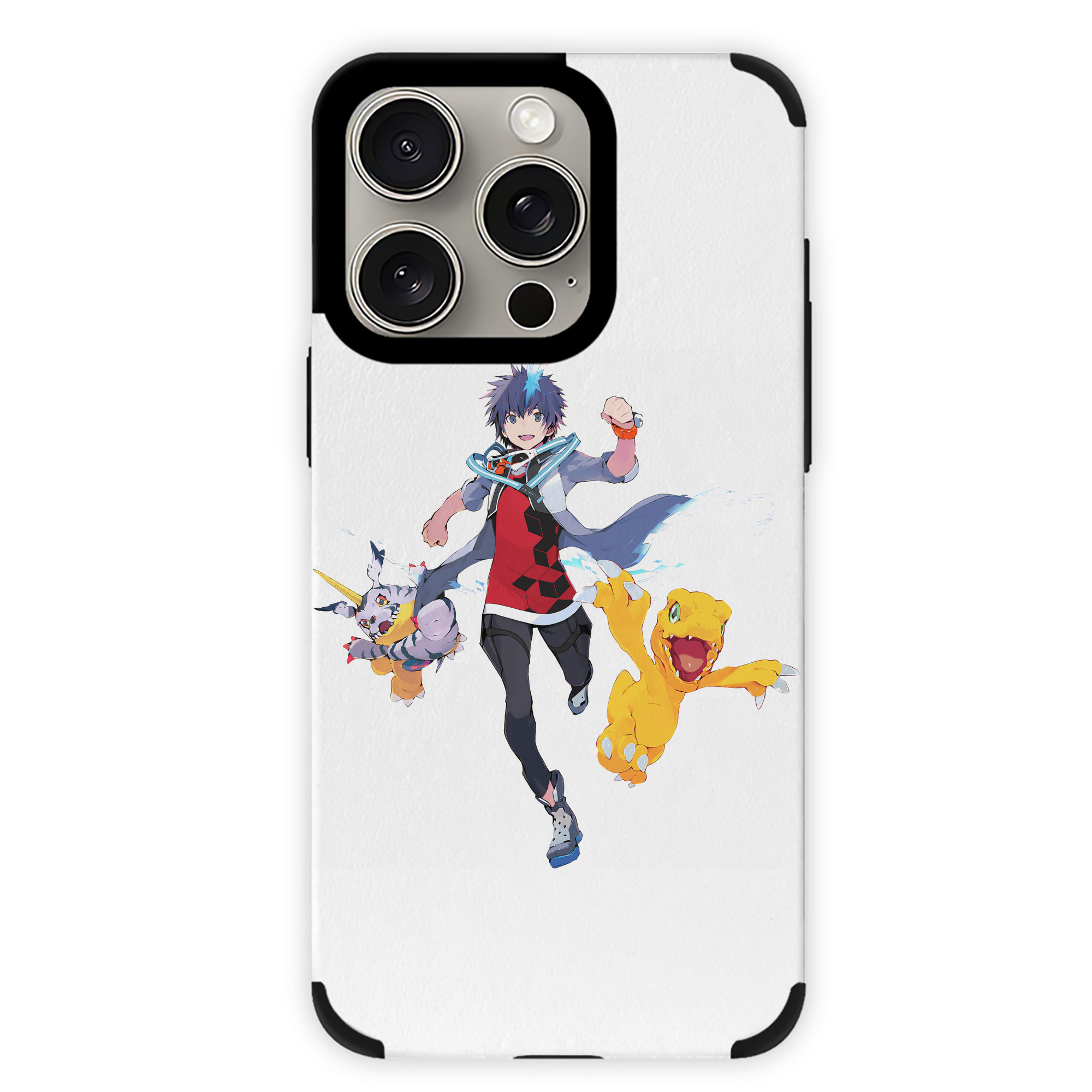 （画像用） Digimon デジタルモンスター/デジモン 【iPhone15ProMax対応】 PUレザー スマホケース 耐衝撃＆黄変防止
