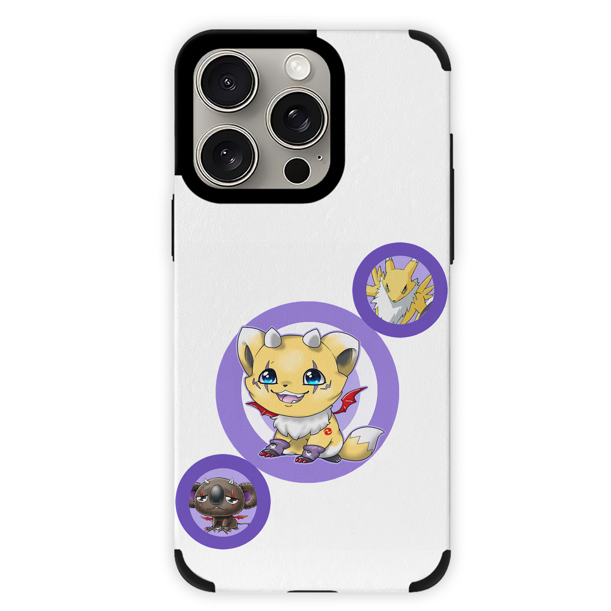（画像用） Digimon デジタルモンスター/デジモン 【iPhone15ProMax対応】 PUレザー スマホケース 耐衝撃＆黄変防止
