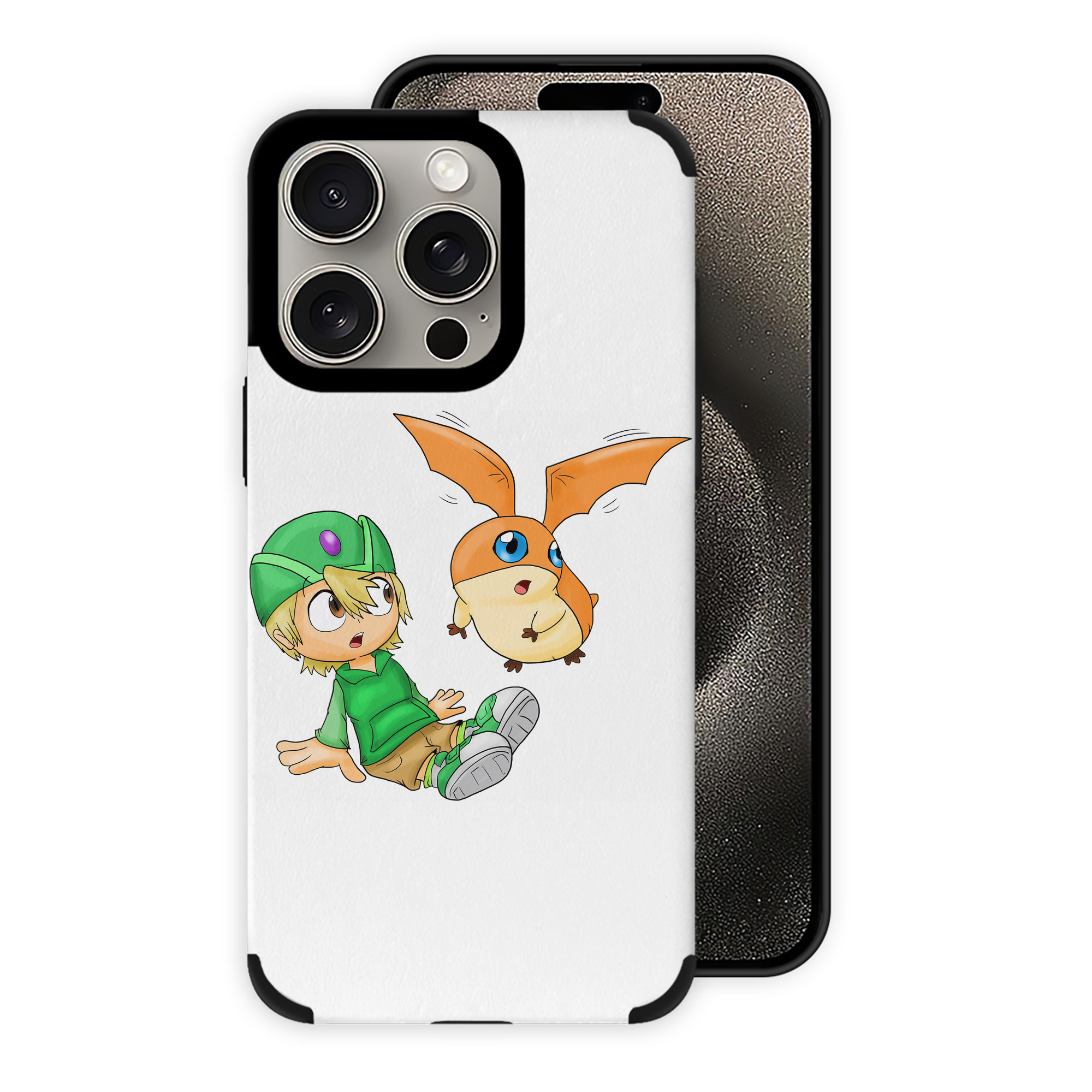 （画像用） Digimon デジタルモンスター/デジモン 【iPhone15ProMax対応】 PUレザー スマホケース 耐衝撃＆黄変防止