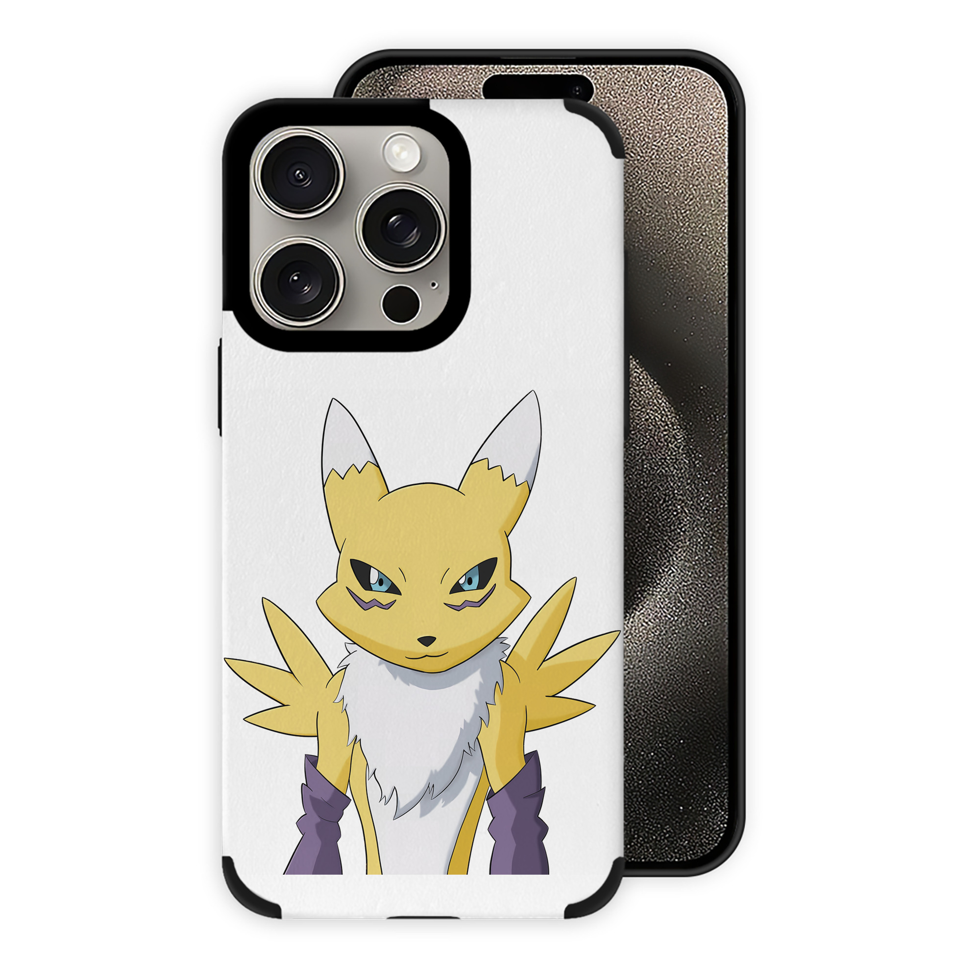 （画像用） Digimon デジタルモンスター/デジモン 【iPhone15ProMax対応】 PUレザー スマホケース 耐衝撃＆黄変防止