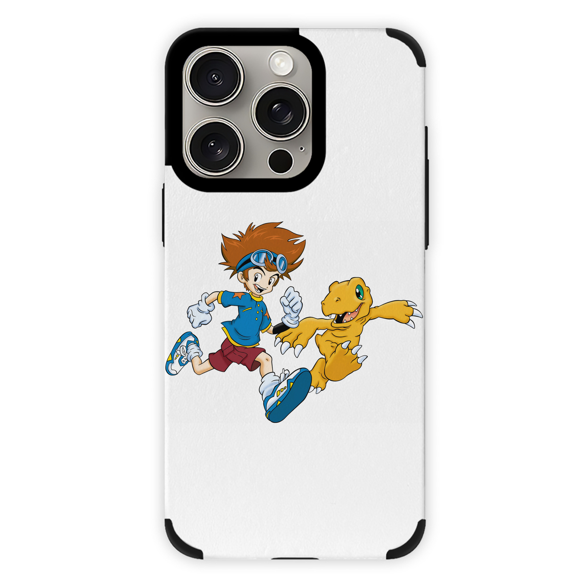 （画像用） Digimon デジタルモンスター/デジモン 【iPhone15ProMax対応】 PUレザー スマホケース 耐衝撃＆黄変防止
