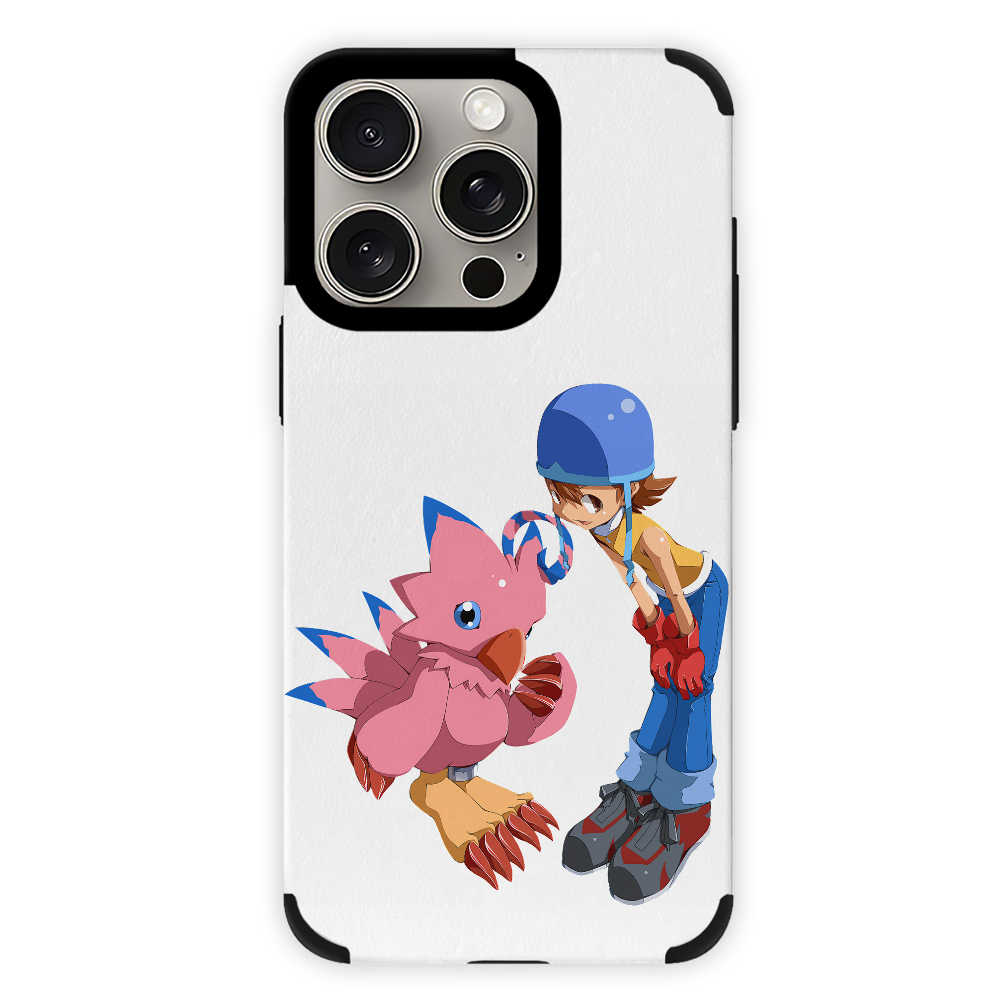（画像用） Digimon デジタルモンスター/デジモン 【iPhone15ProMax対応】 PUレザー スマホケース 耐衝撃＆黄変防止