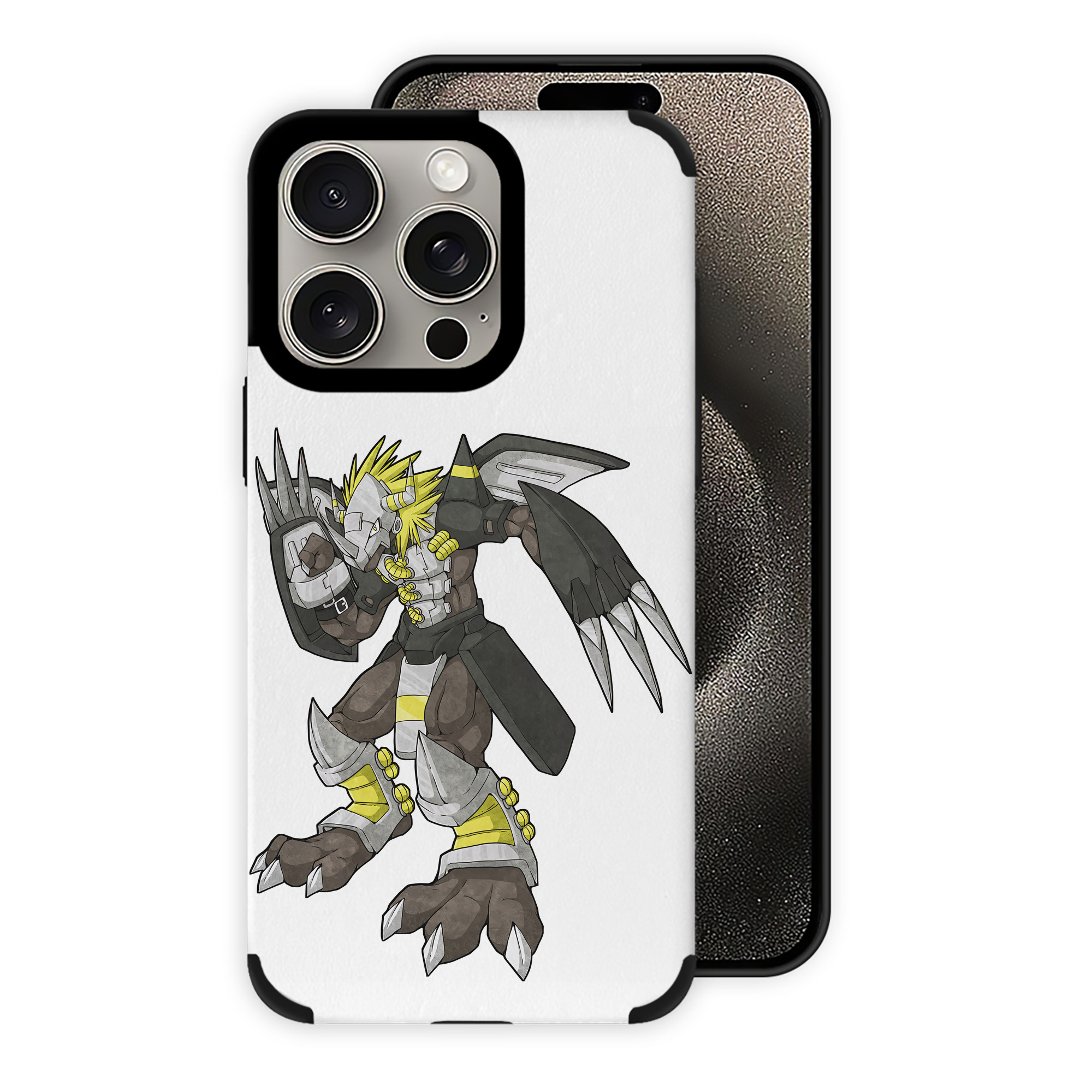 （画像用） Digimon デジタルモンスター/デジモン 【iPhone15ProMax対応】 PUレザー スマホケース 耐衝撃＆黄変防止