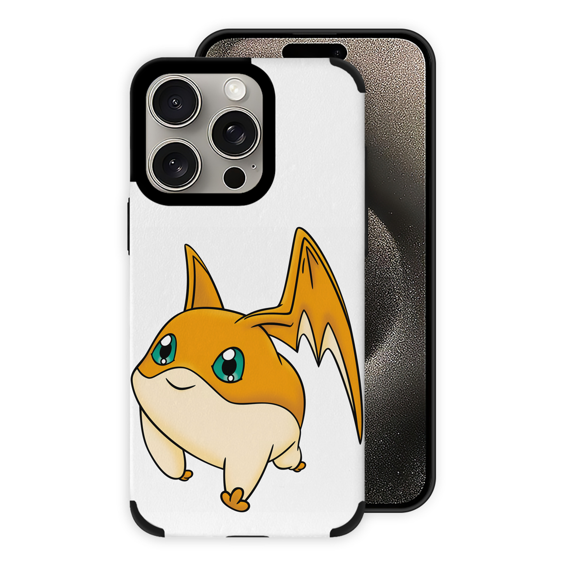 （画像用） Digimon デジタルモンスター/デジモン 【iPhone15ProMax対応】 PUレザー スマホケース 耐衝撃＆黄変防止