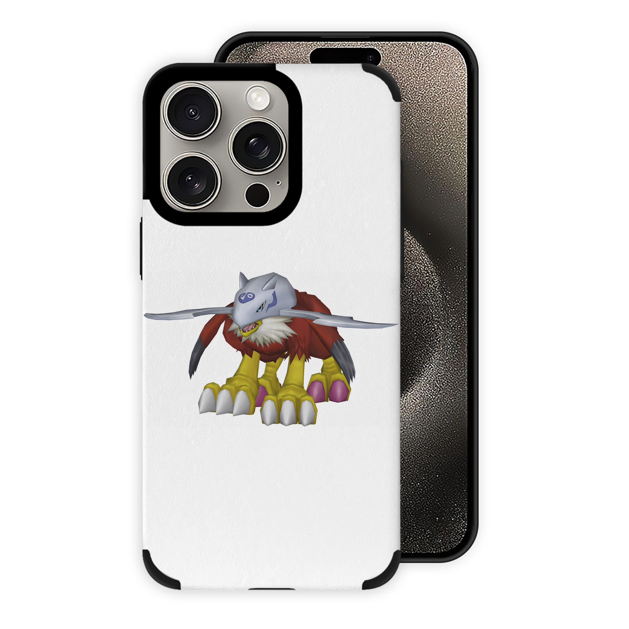 （画像用） Digimon デジタルモンスター/デジモン 【iPhone15ProMax対応】 PUレザー スマホケース 耐衝撃＆黄変防止