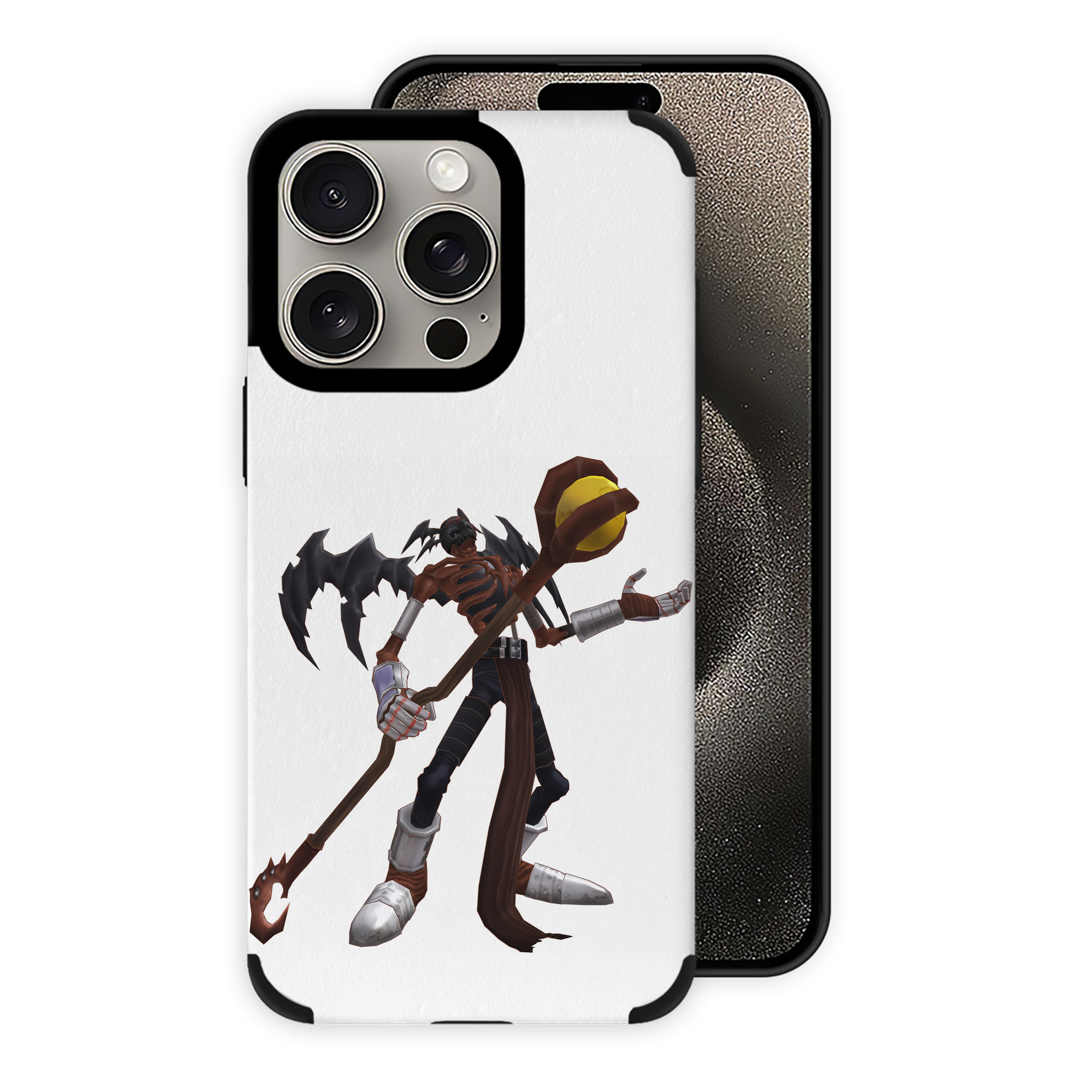 （画像用） Digimon デジタルモンスター/デジモン 【iPhone15ProMax対応】 PUレザー スマホケース 耐衝撃＆黄変防止