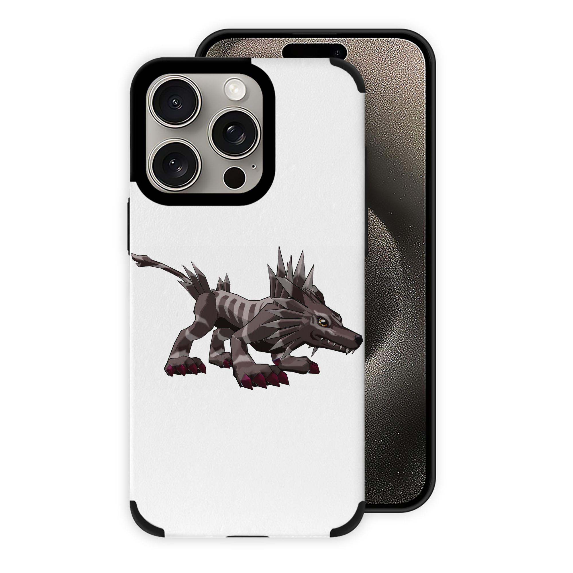 （画像用） Digimon デジタルモンスター/デジモン 【iPhone15ProMax対応】 PUレザー スマホケース 耐衝撃＆黄変防止