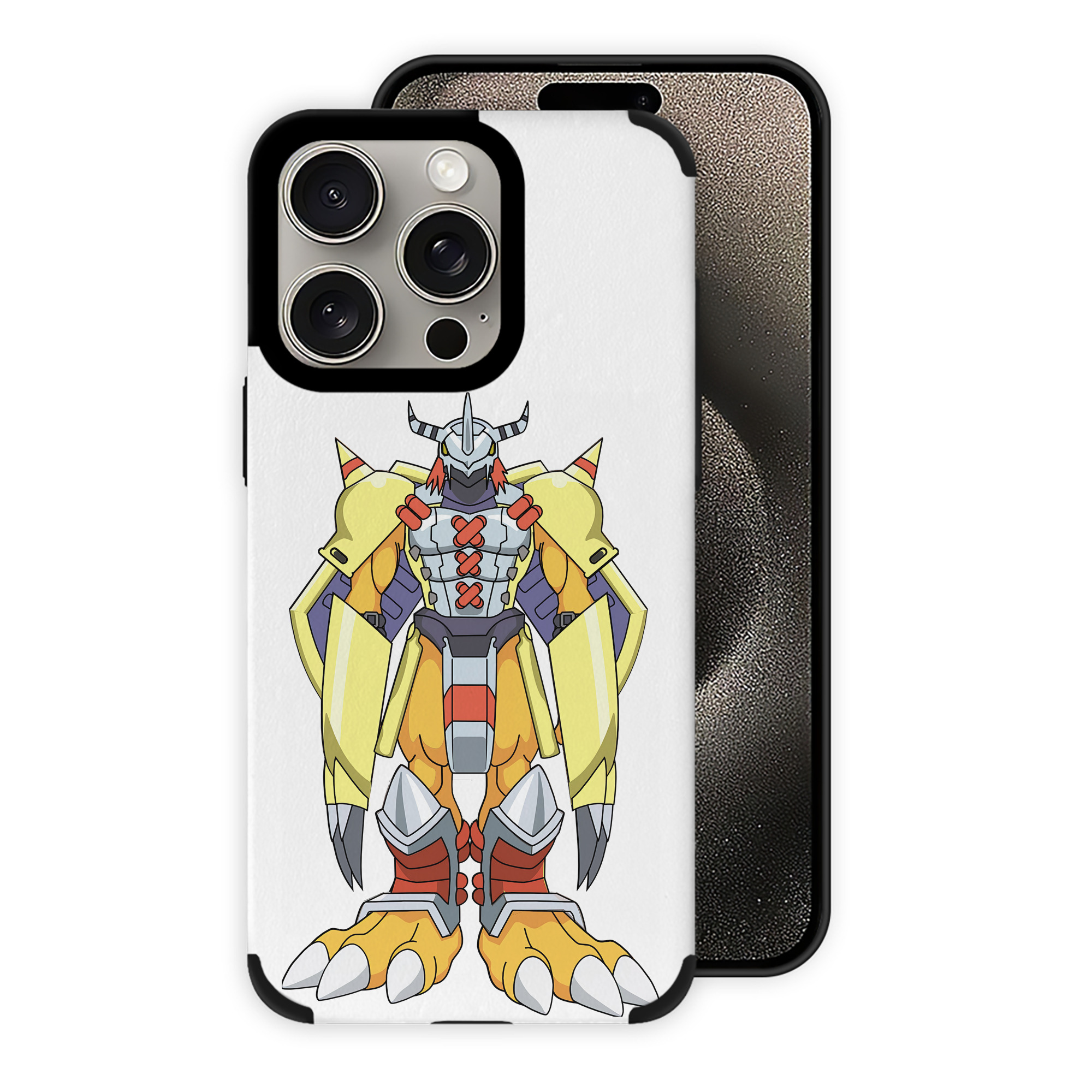 （画像用） Digimon デジタルモンスター/デジモン 【iPhone15ProMax対応】 PUレザー スマホケース 耐衝撃＆黄変防止