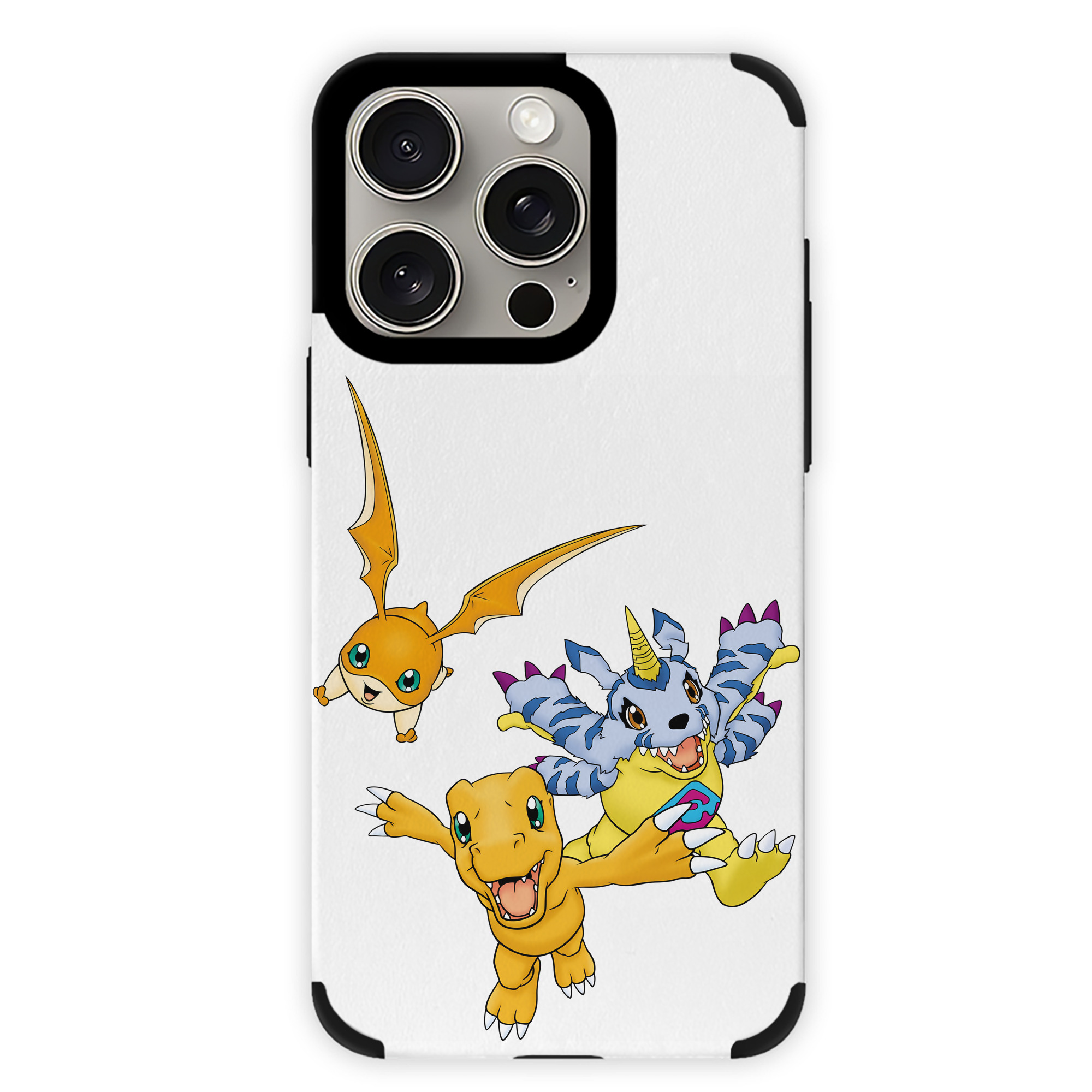 （画像用） Digimon デジタルモンスター/デジモン 【iPhone15ProMax対応】 PUレザー スマホケース 耐衝撃＆黄変防止