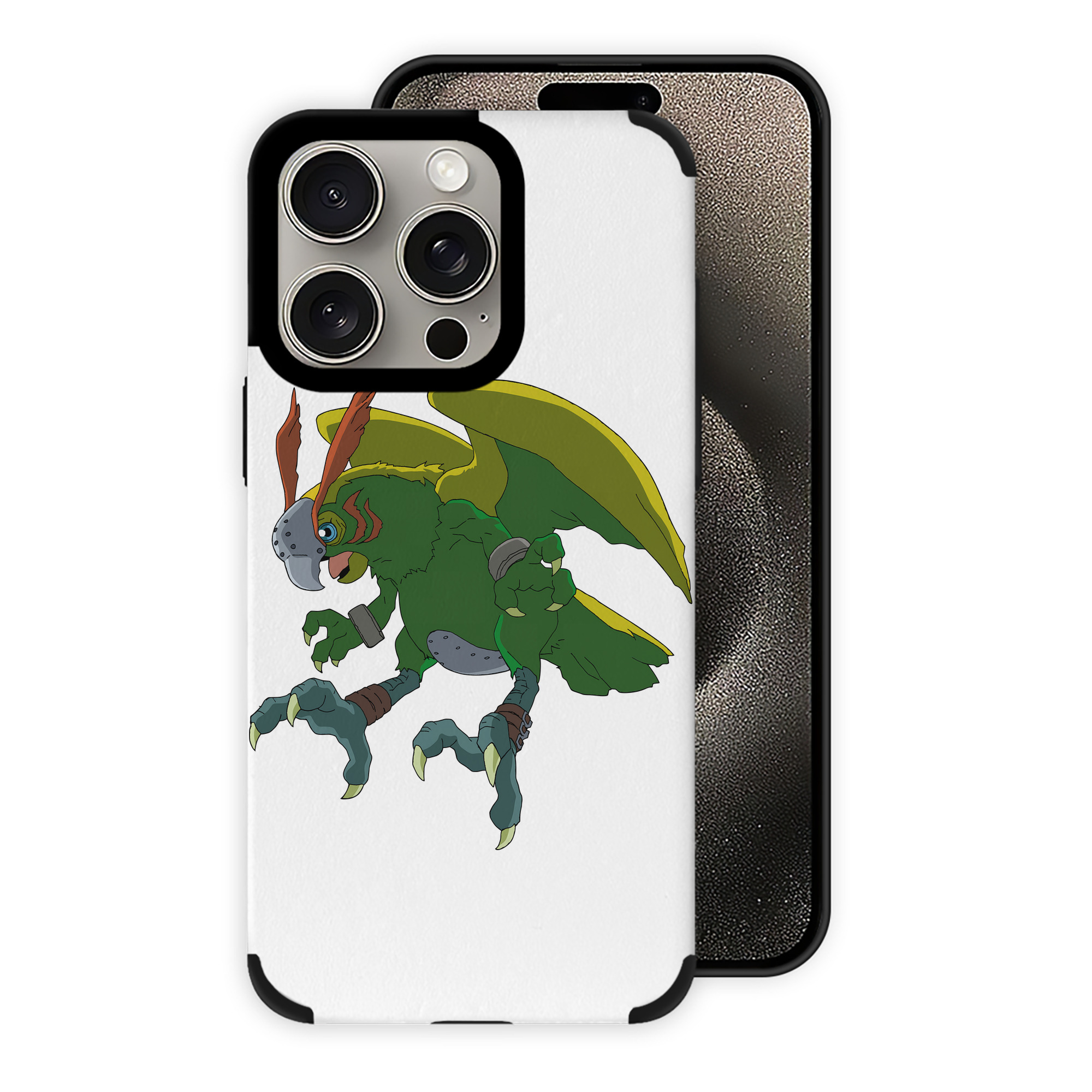 （画像用） Digimon デジタルモンスター/デジモン 【iPhone15ProMax対応】 PUレザー スマホケース 耐衝撃＆黄変防止