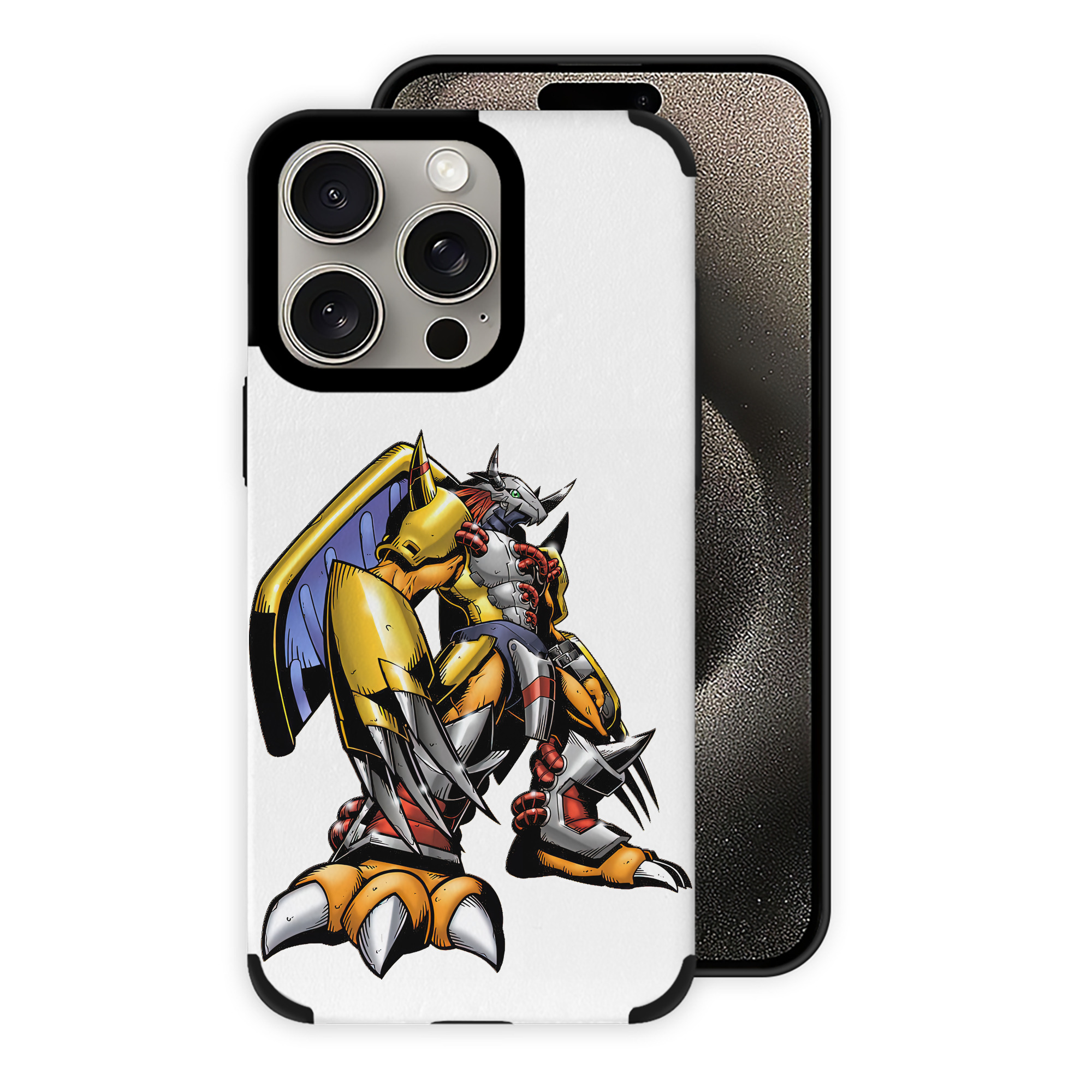 （画像用） Digimon デジタルモンスター/デジモン 【iPhone15ProMax対応】 PUレザー スマホケース 耐衝撃＆黄変防止