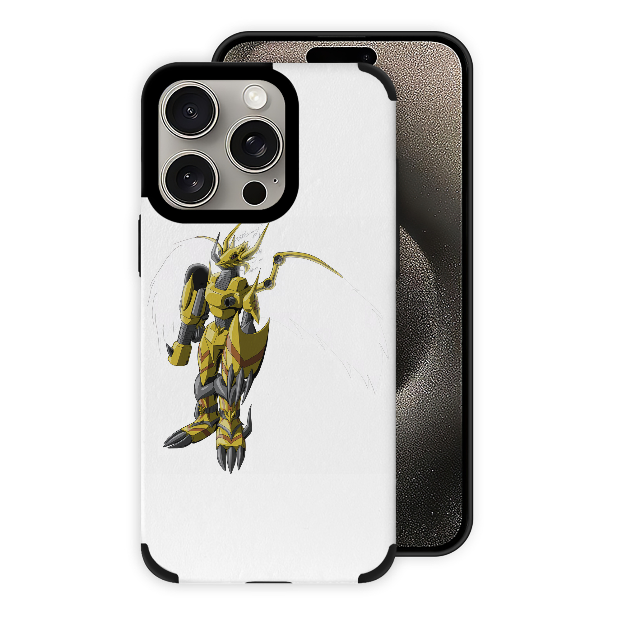 （画像用） Digimon デジタルモンスター/デジモン 【iPhone15ProMax対応】 PUレザー スマホケース 耐衝撃＆黄変防止