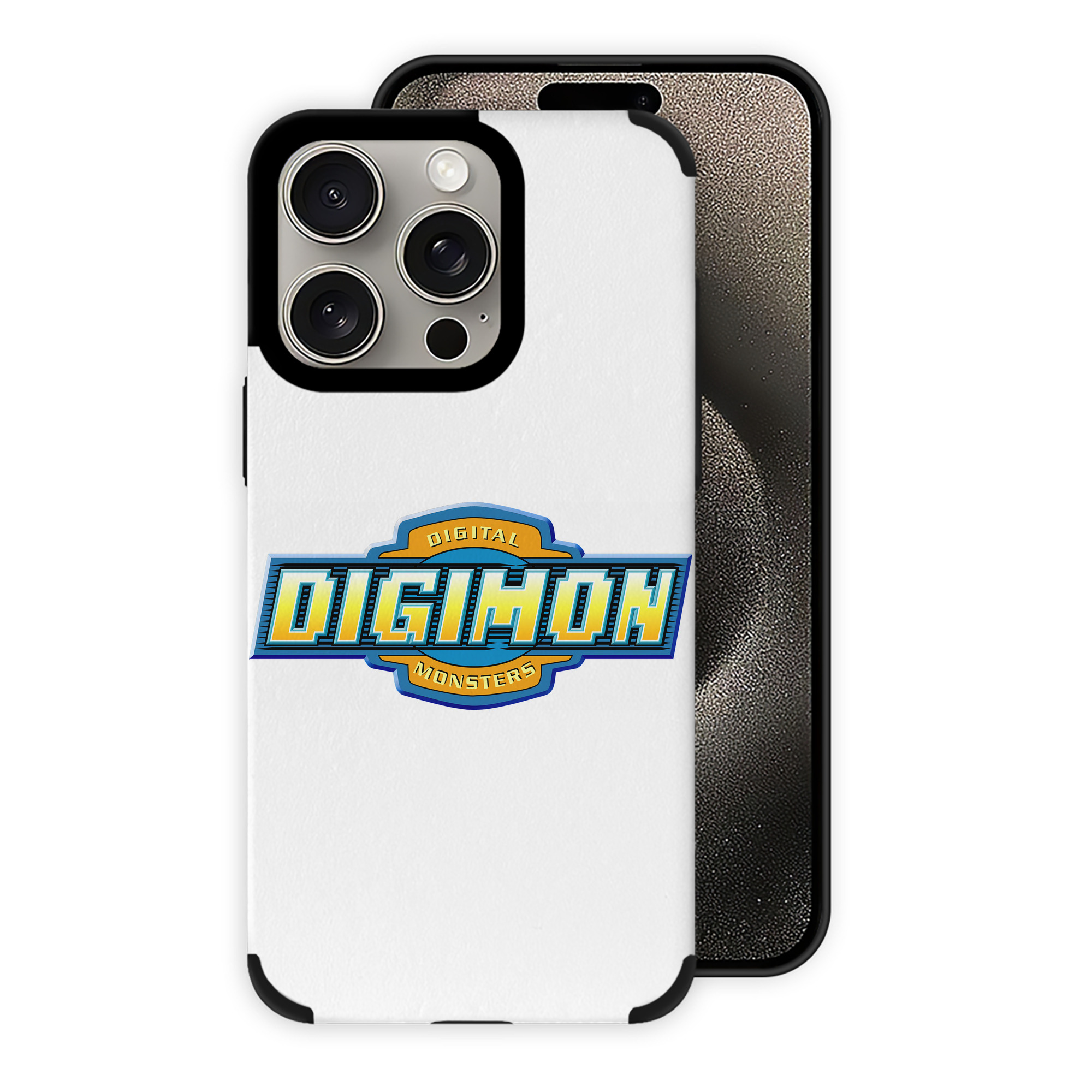 （画像用） Digimon デジタルモンスター/デジモン 【iPhone15ProMax対応】 PUレザー スマホケース 耐衝撃＆黄変防止