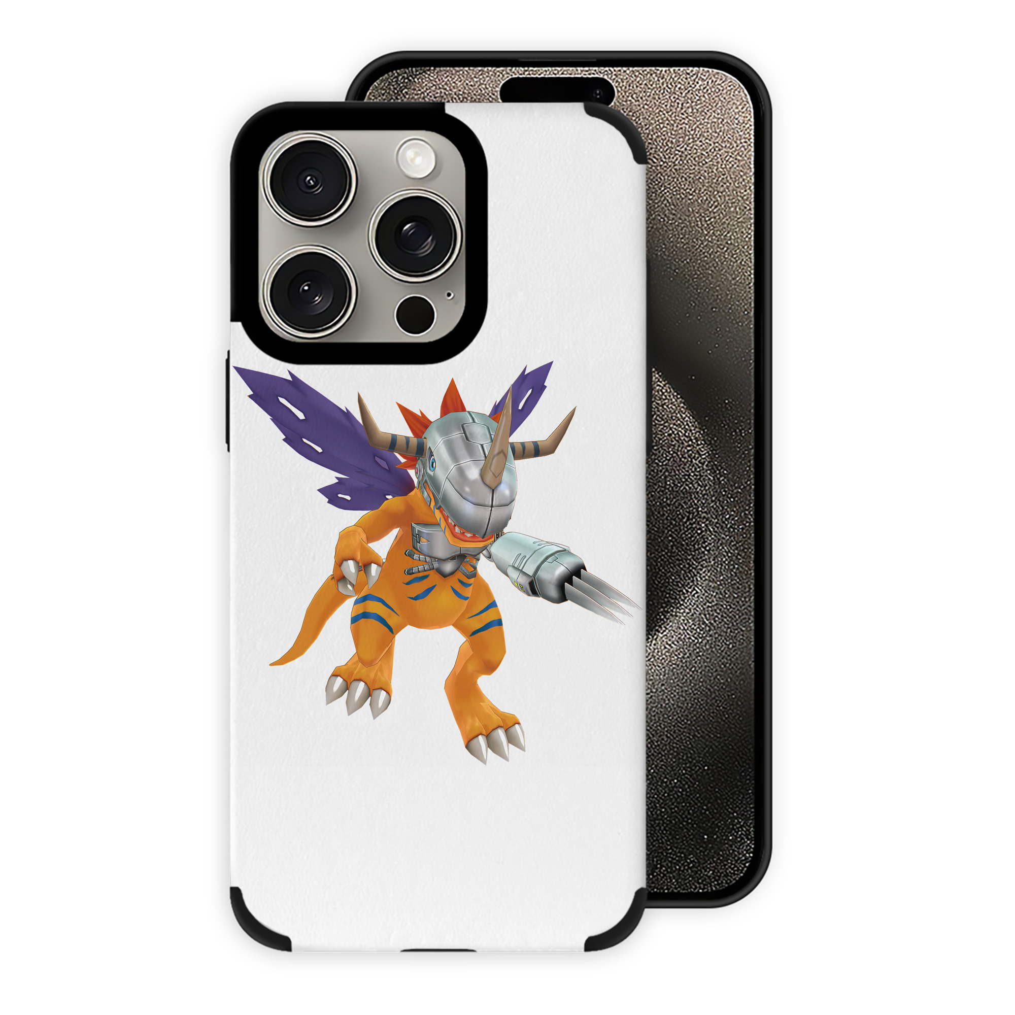 （画像用） Digimon デジタルモンスター/デジモン 【iPhone15ProMax対応】 PUレザー スマホケース 耐衝撃＆黄変防止