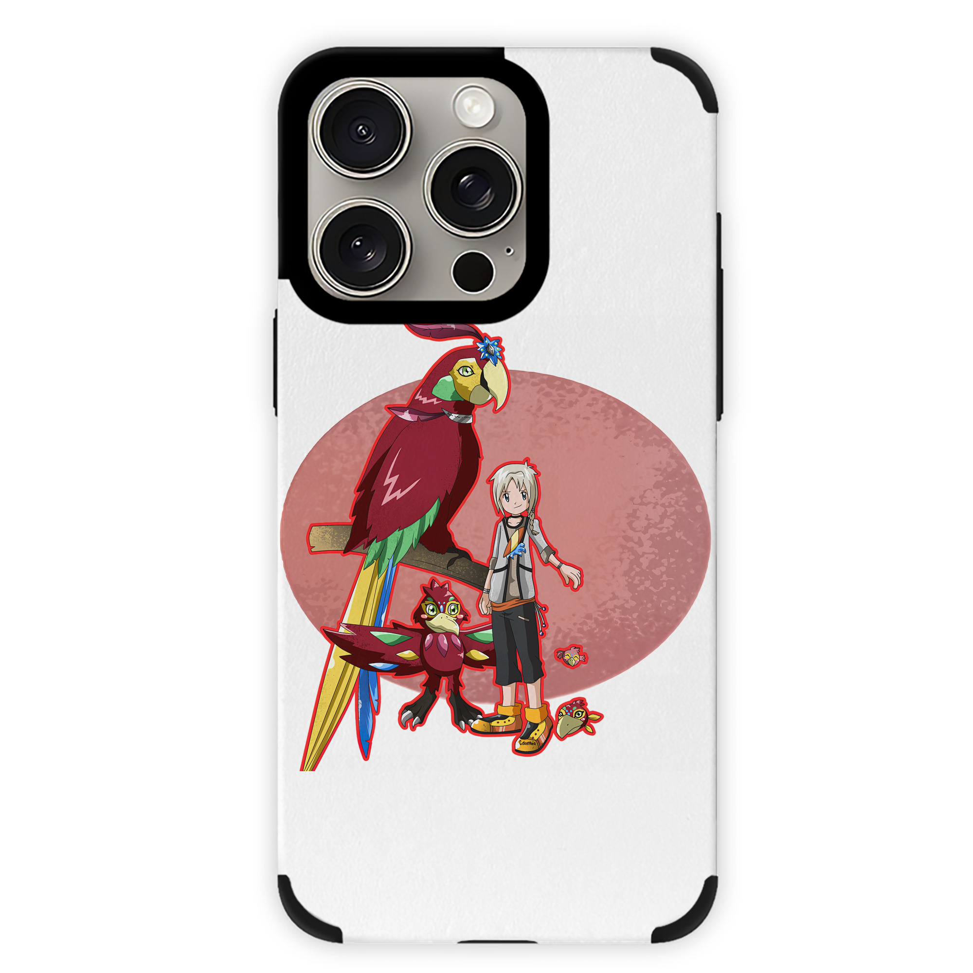 （画像用） Digimon デジタルモンスター/デジモン 【iPhone15ProMax対応】 PUレザー スマホケース 耐衝撃＆黄変防止