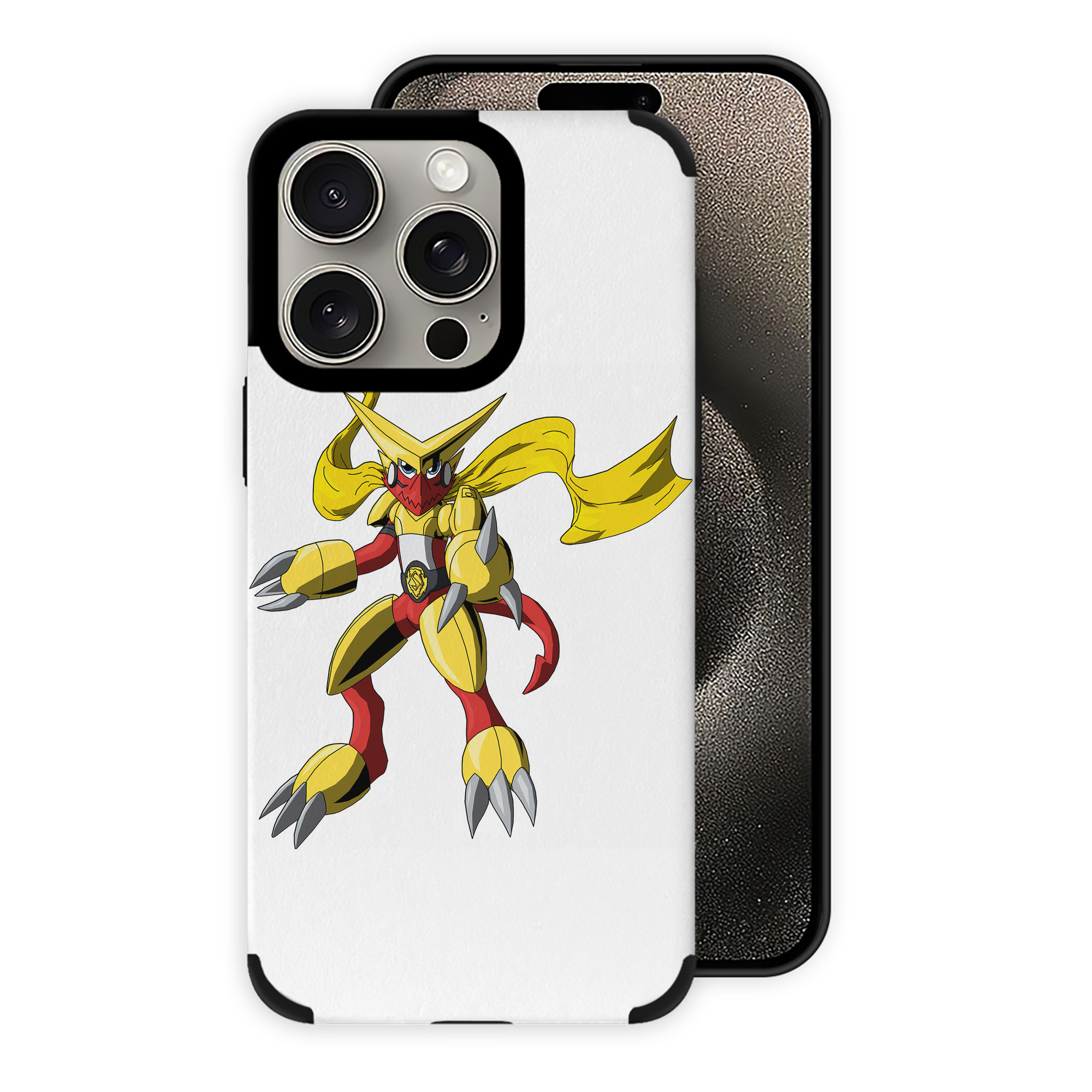 （画像用） Digimon デジタルモンスター/デジモン 【iPhone15ProMax対応】 PUレザー スマホケース 耐衝撃＆黄変防止