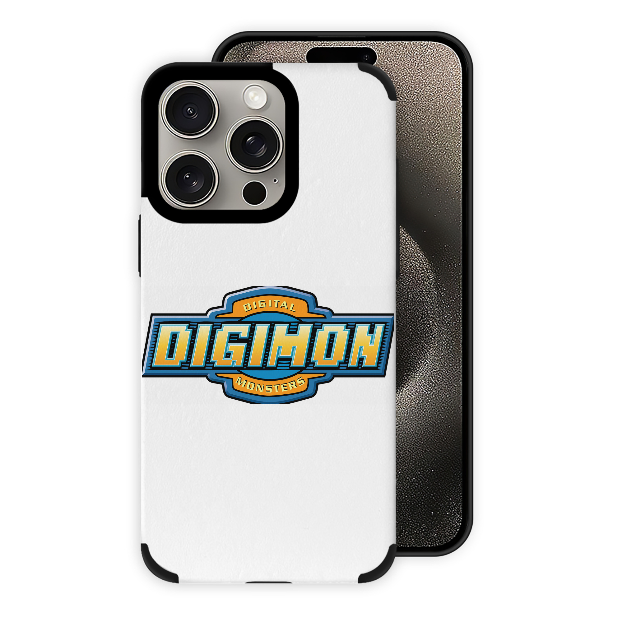 （画像用） Digimon デジタルモンスター/デジモン 【iPhone15ProMax対応】 PUレザー スマホケース 耐衝撃＆黄変防止