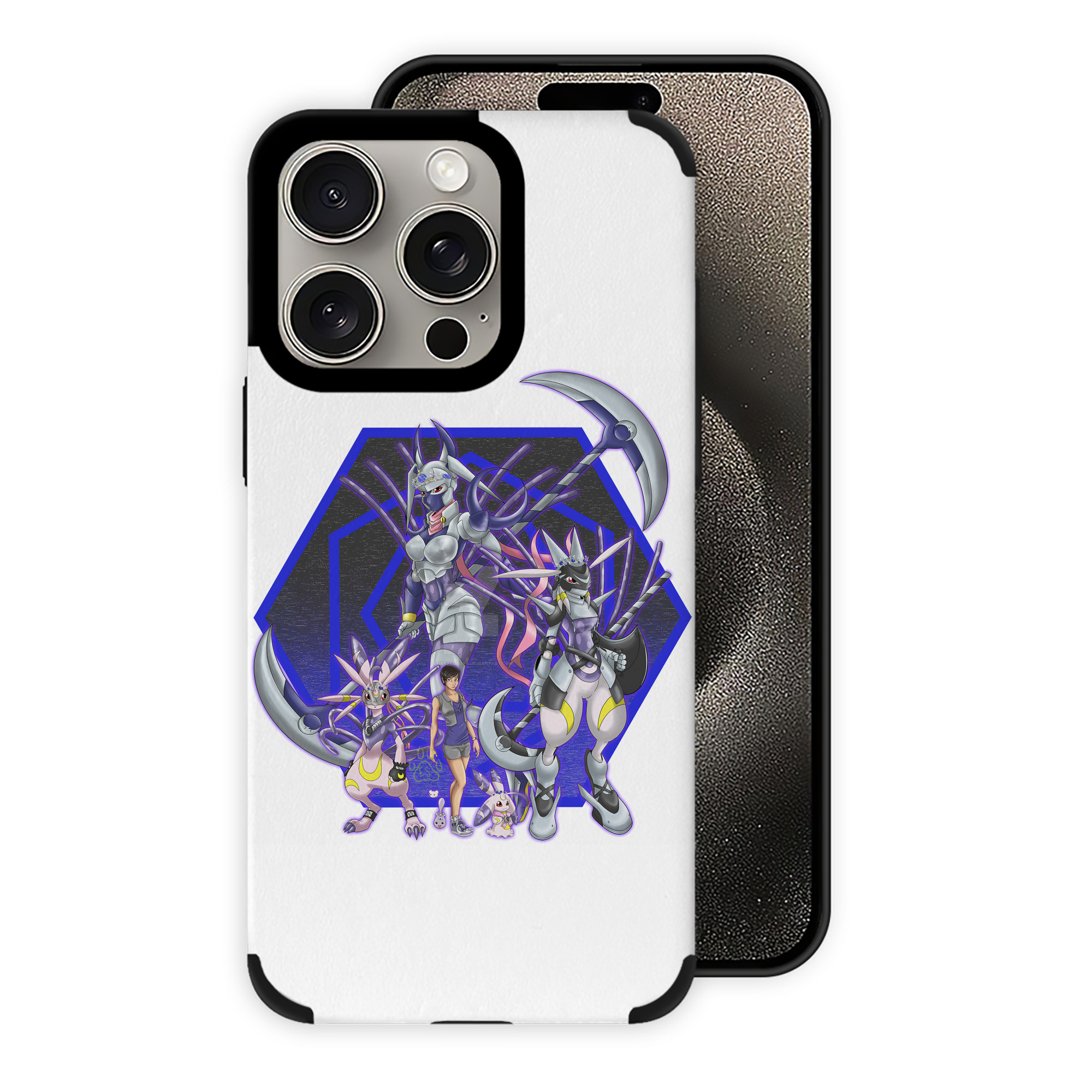 （画像用） Digimon デジタルモンスター/デジモン 【iPhone15ProMax対応】 PUレザー スマホケース 耐衝撃＆黄変防止